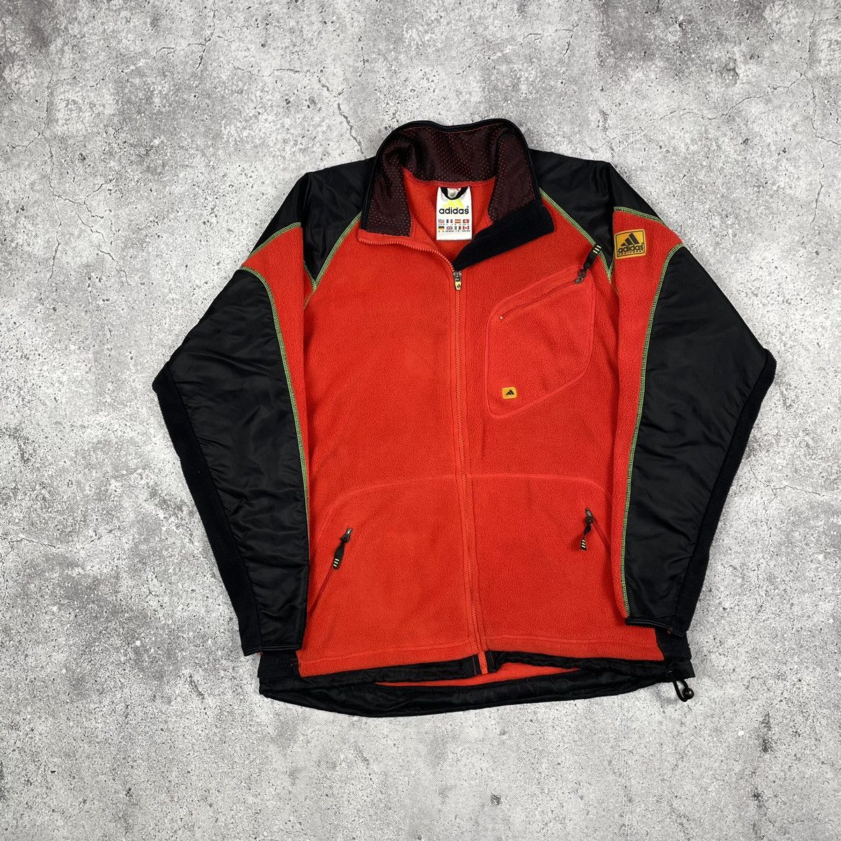Adidas × Equipment × Vintage Vintage Adidas Equipment Fleece Jacket Size US M / EU 48-50 / 2 - 2 Thumbnail