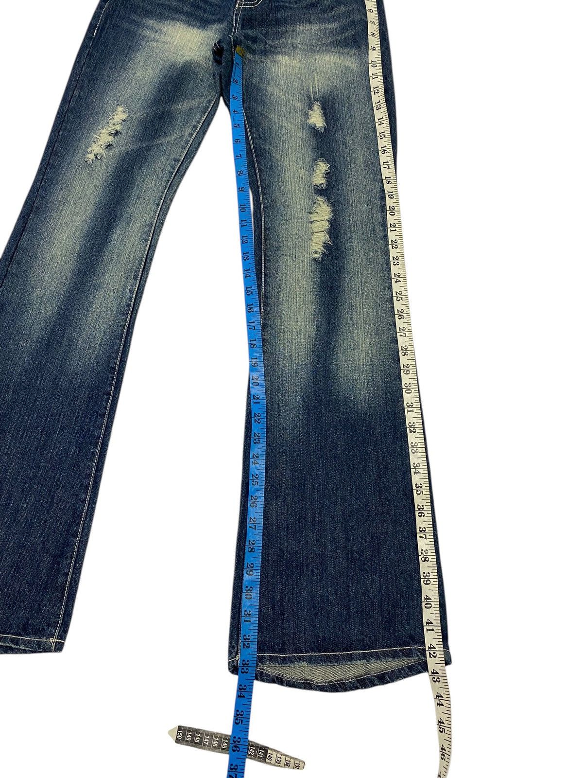 Tornado Mart Japanese brand X ecstrail flare jeans Size US 32 / EU 48 - 21 Thumbnail