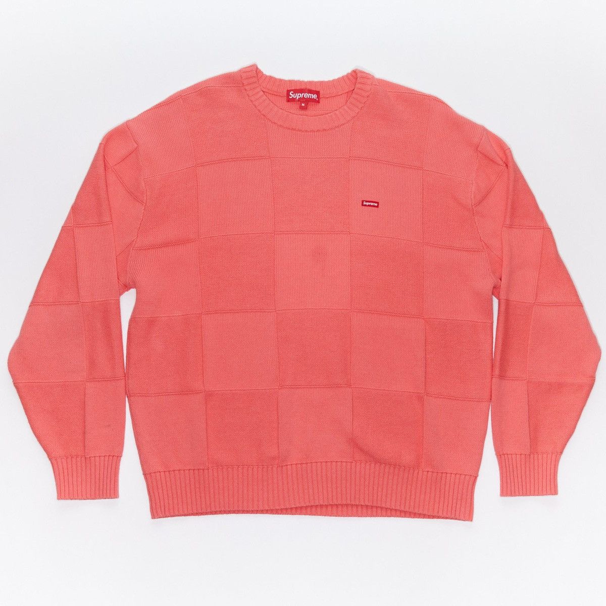 訳あり Supreme Tonal Checkerboard Sweater Supreme Tonal Checkerboard Small Box Sweater (SS21) - $138
