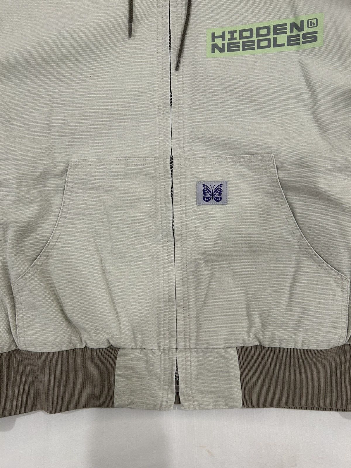 HIDDEN × Needles Needles Hidden NY Zipped Work Hoodie Jacket Butterfly Japan Size US M / EU 48-50 / 2 - 7 Thumbnail