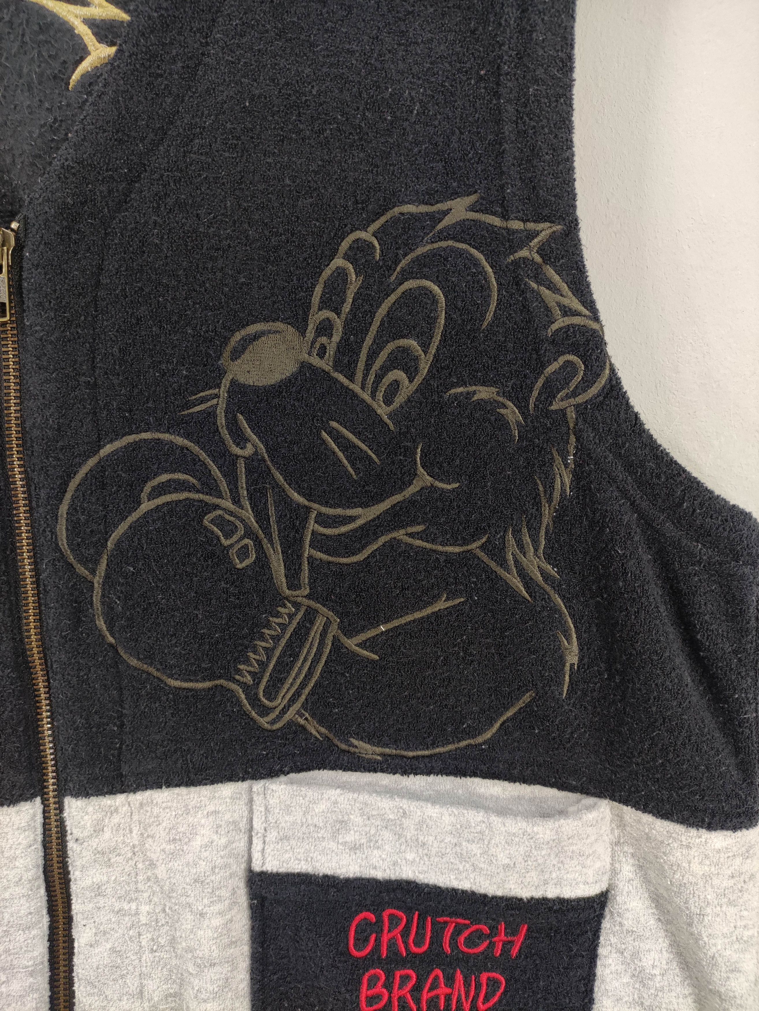 Japanese Brand Vintage Crutch Vest Fleece Zipper Size US M / EU 48-50 / 2 - 2 Thumbnail