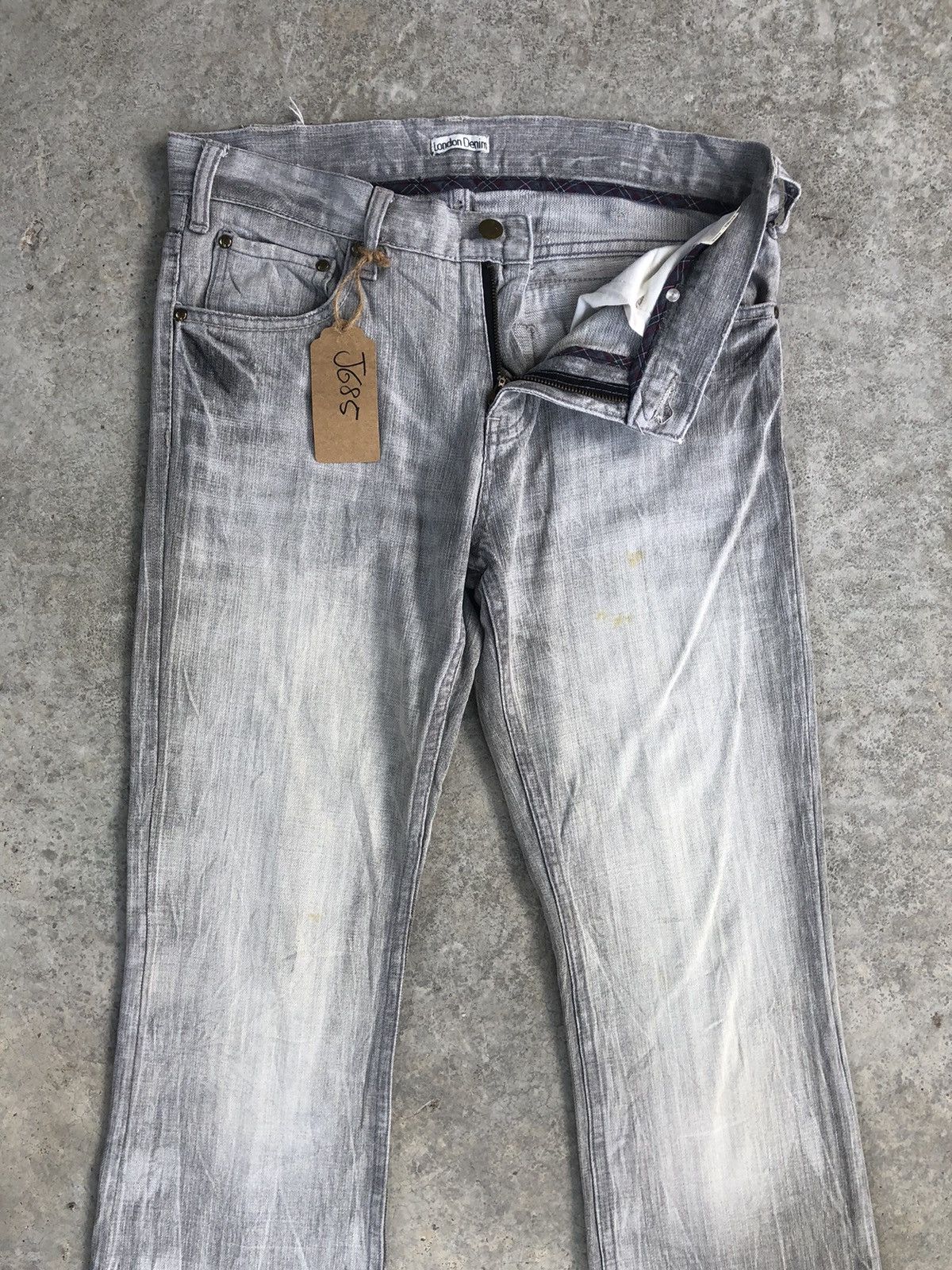 Japanese Brand Japanese London Flared Jeans Distressed Jeans Size US 32 / EU 48 - 3 Thumbnail
