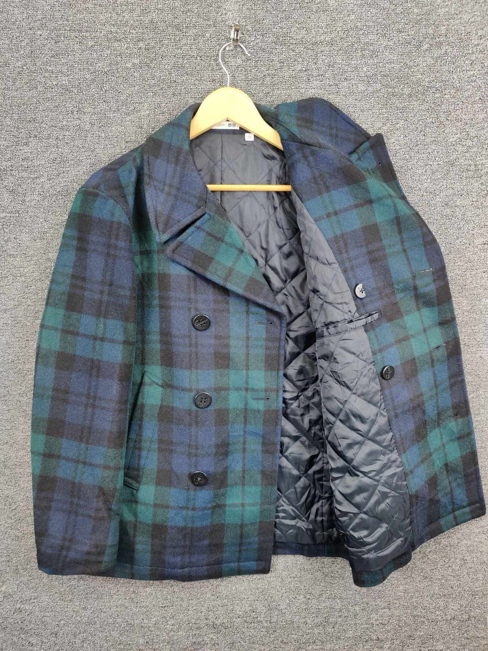 JW Anderson J.W. Anderson Wool Plaid Double Breasted Coat Size US S / EU 44-46 / 1 - 7 Thumbnail