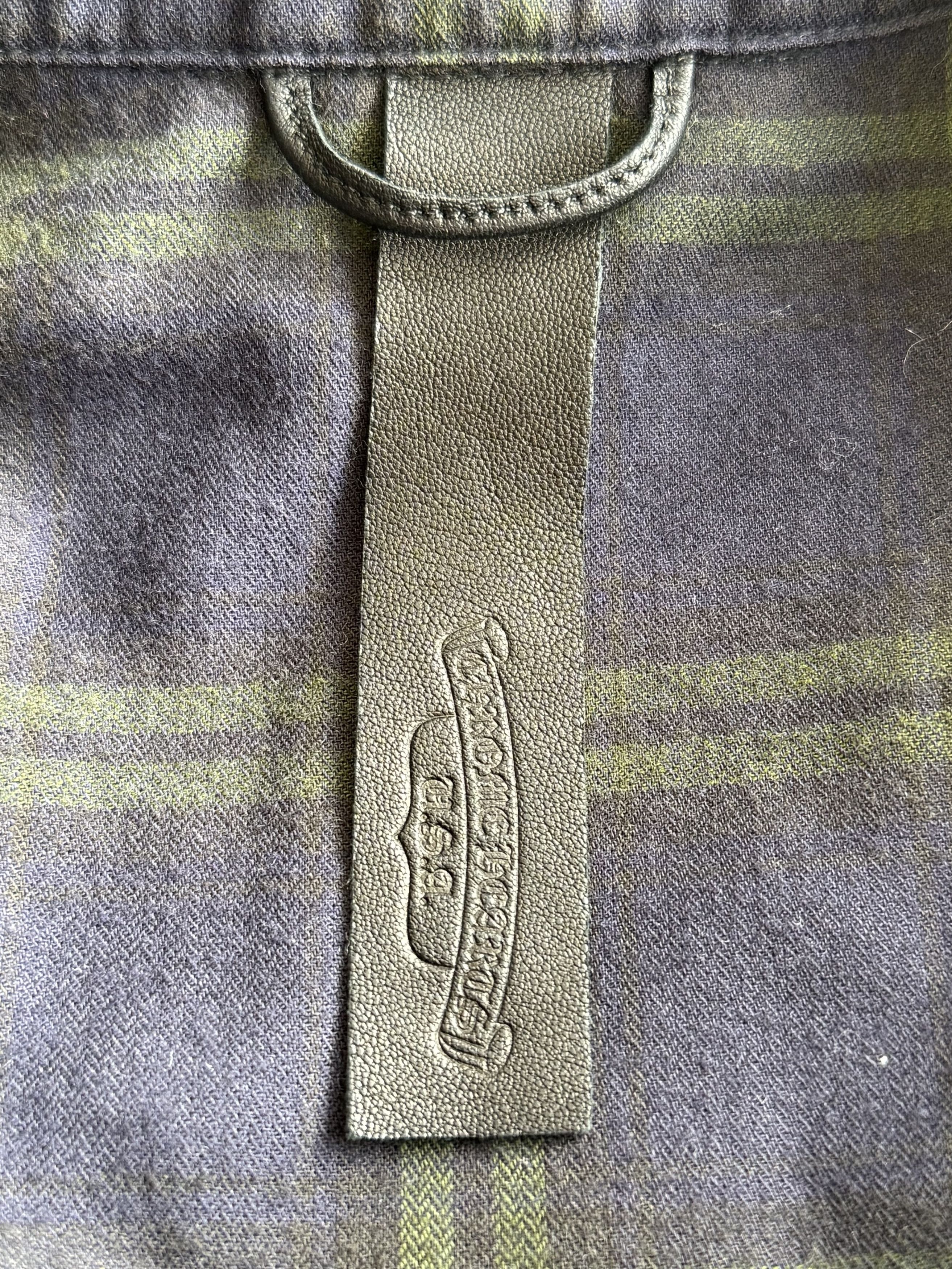 Chrome Hearts Chrome Hearts Blue & Green Cross Patch Elongated Flannel Size US S / EU 44-46 / 1 - 3 Thumbnail
