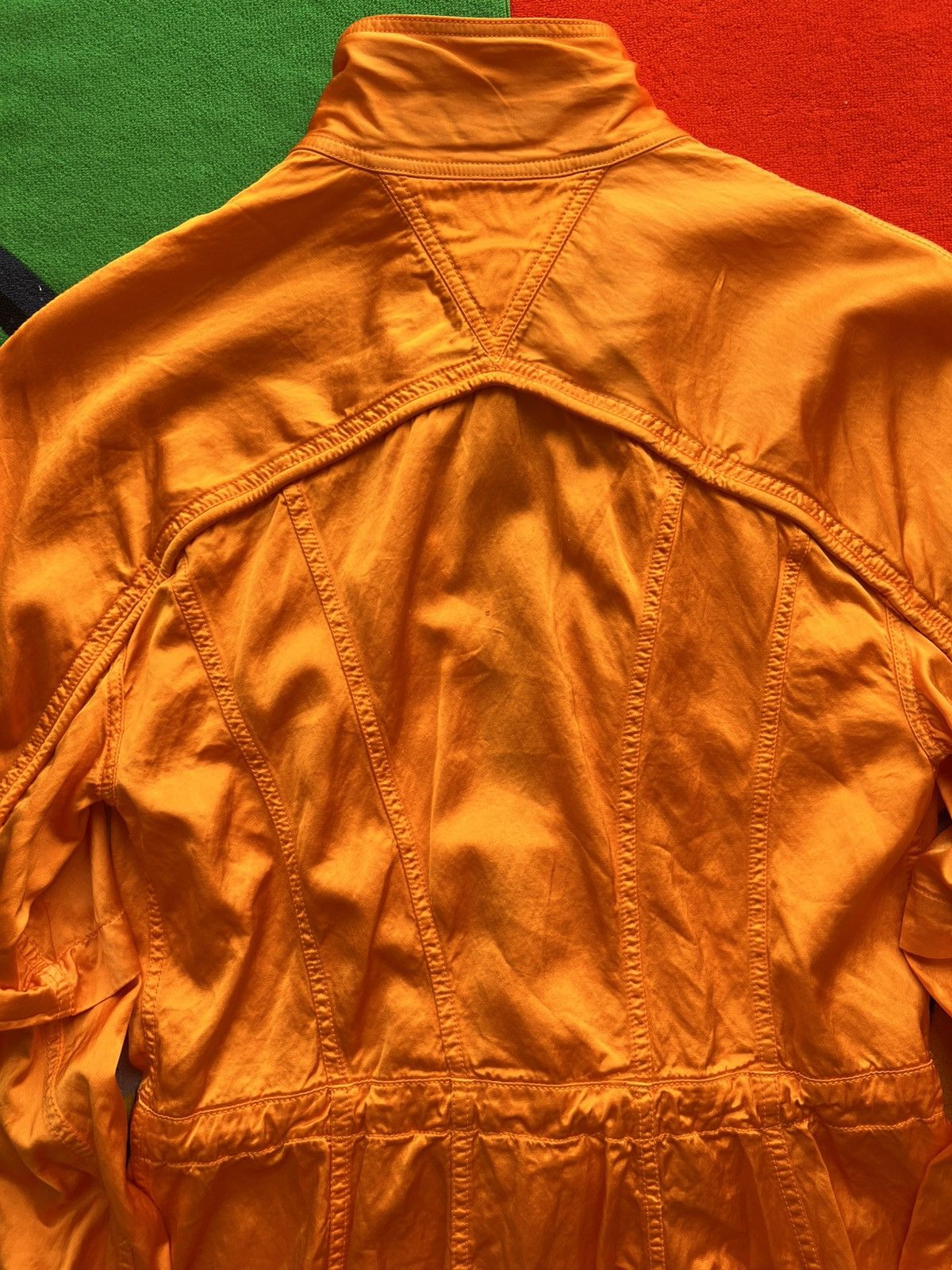 Bottega Veneta XS -S Bottega Veneta Fluid Satin Parka Dress Orange 36 shirt Size XS / US 0-2 / IT 36-38 - 23 Thumbnail