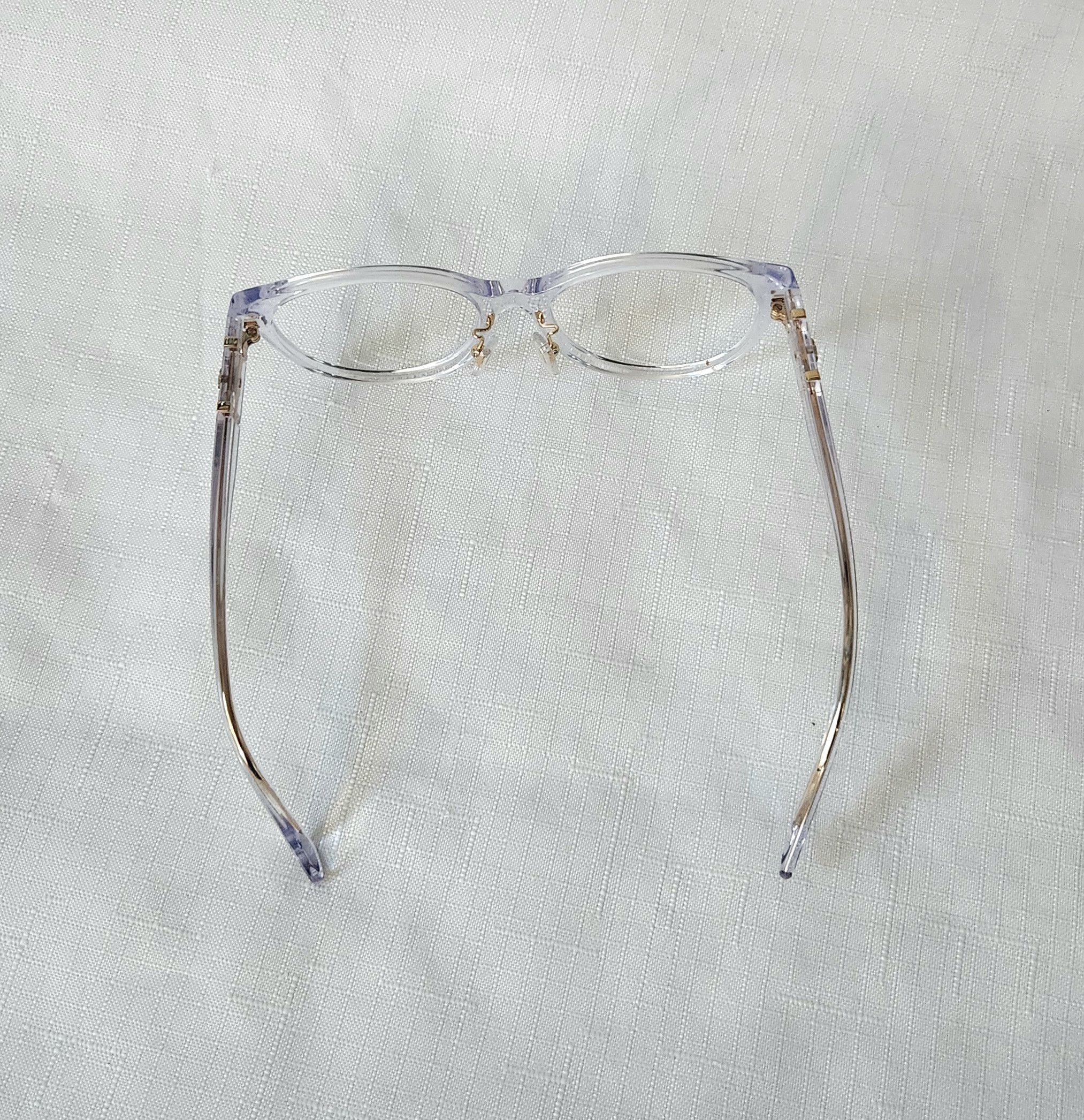 Versace Versace 3351D 148 Crystal Clear Oval Eyeglasses *No lens* Size ONE SIZE - 4 Thumbnail