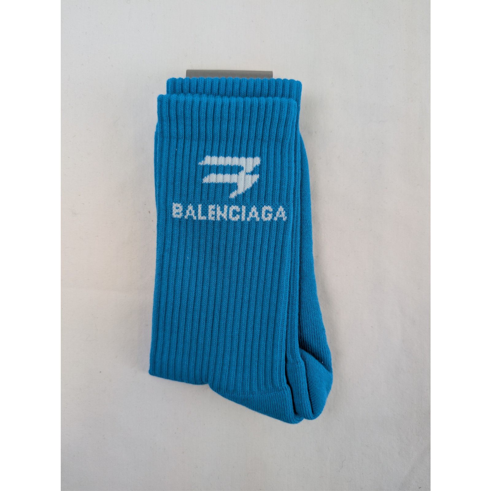 Balenciaga o1rshd1 Size: M / Socks New Sporty B Tennis in Blue Size ONE SIZE - 2 Thumbnail