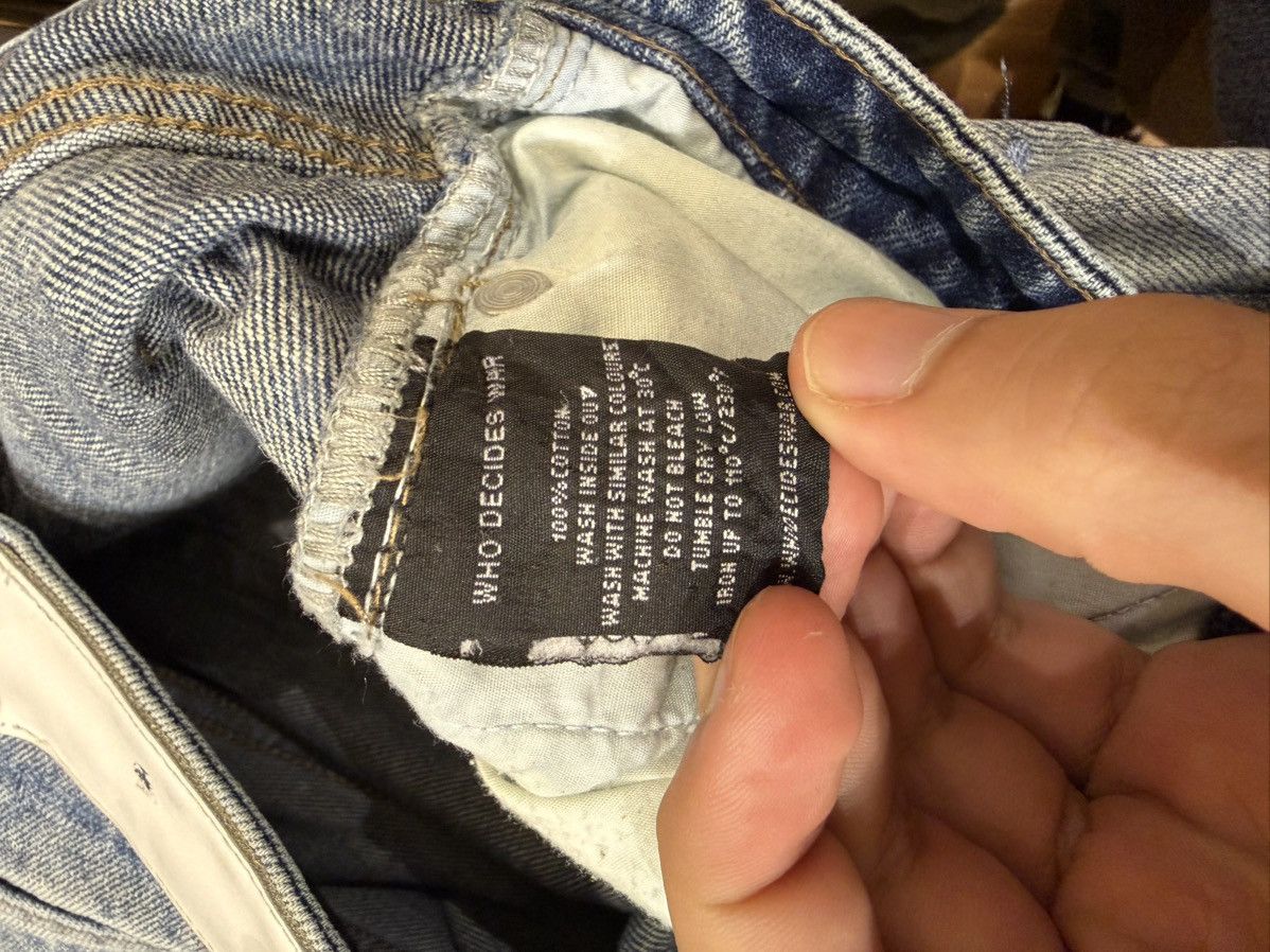Who Decides War Who Decides War Sand Scripture Denim Jeans Size US 28 / EU 44 - 4 Thumbnail