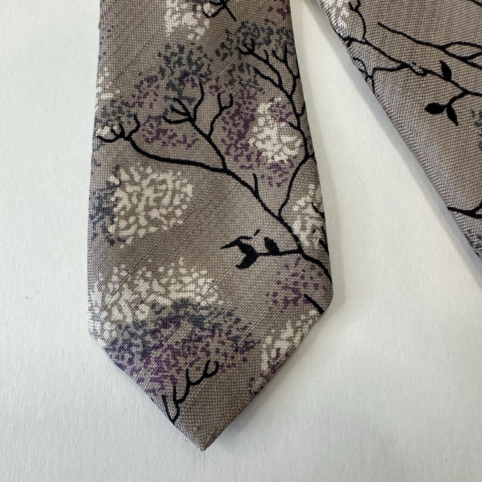 Other Central Dept Store Bankok Thailand Tie Thai Silk Purple Size ONE SIZE - 5 Thumbnail