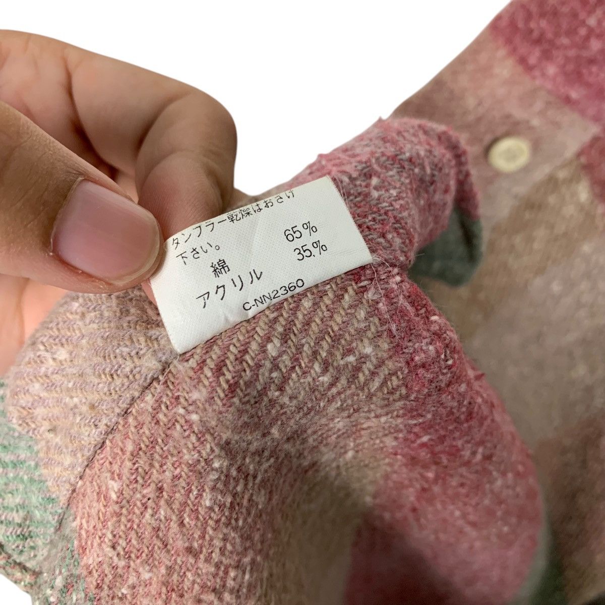 Flannel STEP TECH Checked Tartan Pink Flannel Work Shirt #1674-C74 Size US L / EU 52-54 / 3 - 19 Thumbnail