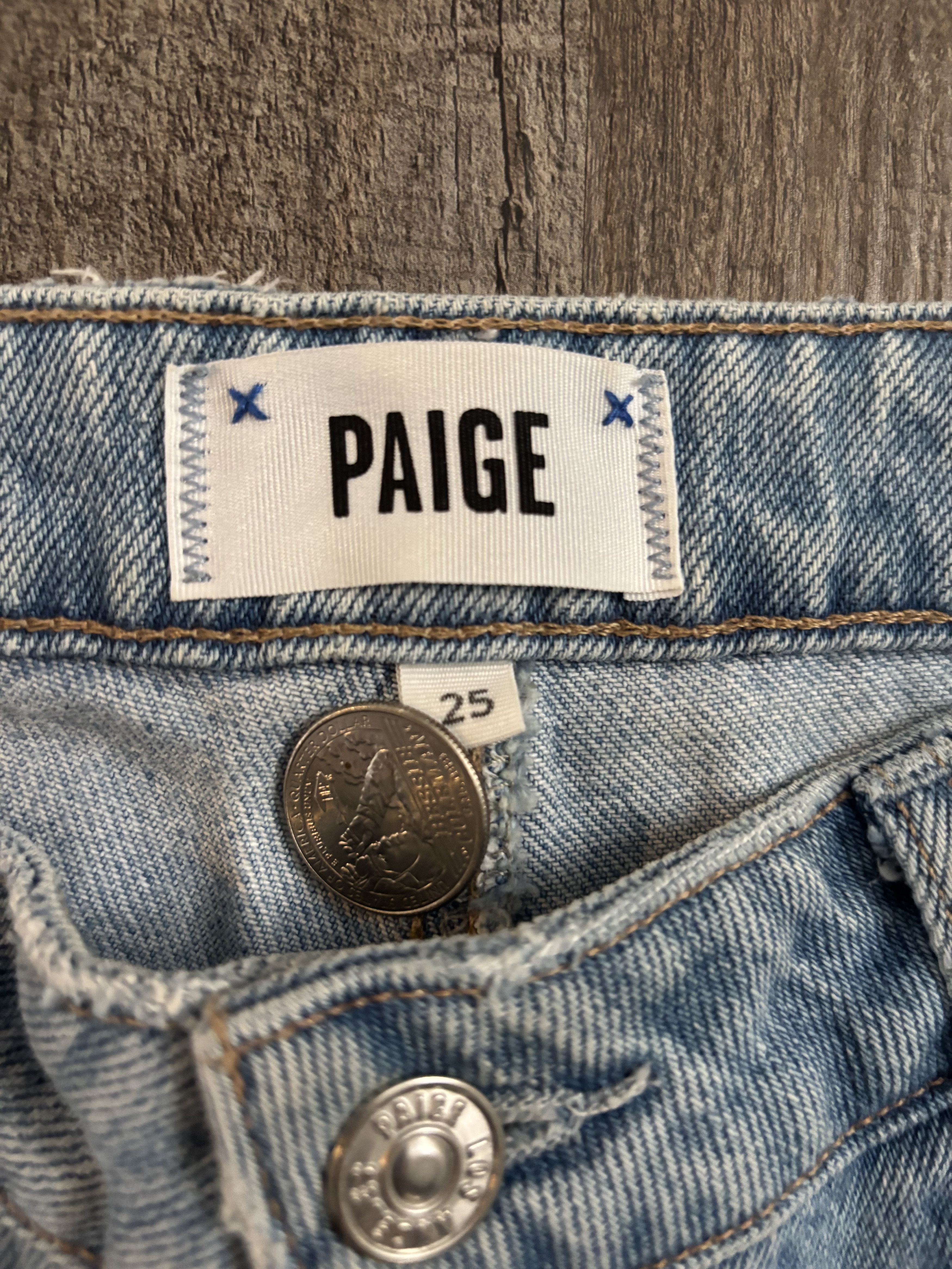 Paige Paige Ripped Denim Boyfriend Jeans Distressed Size 25" / US 0 / IT 36 - 2 Thumbnail