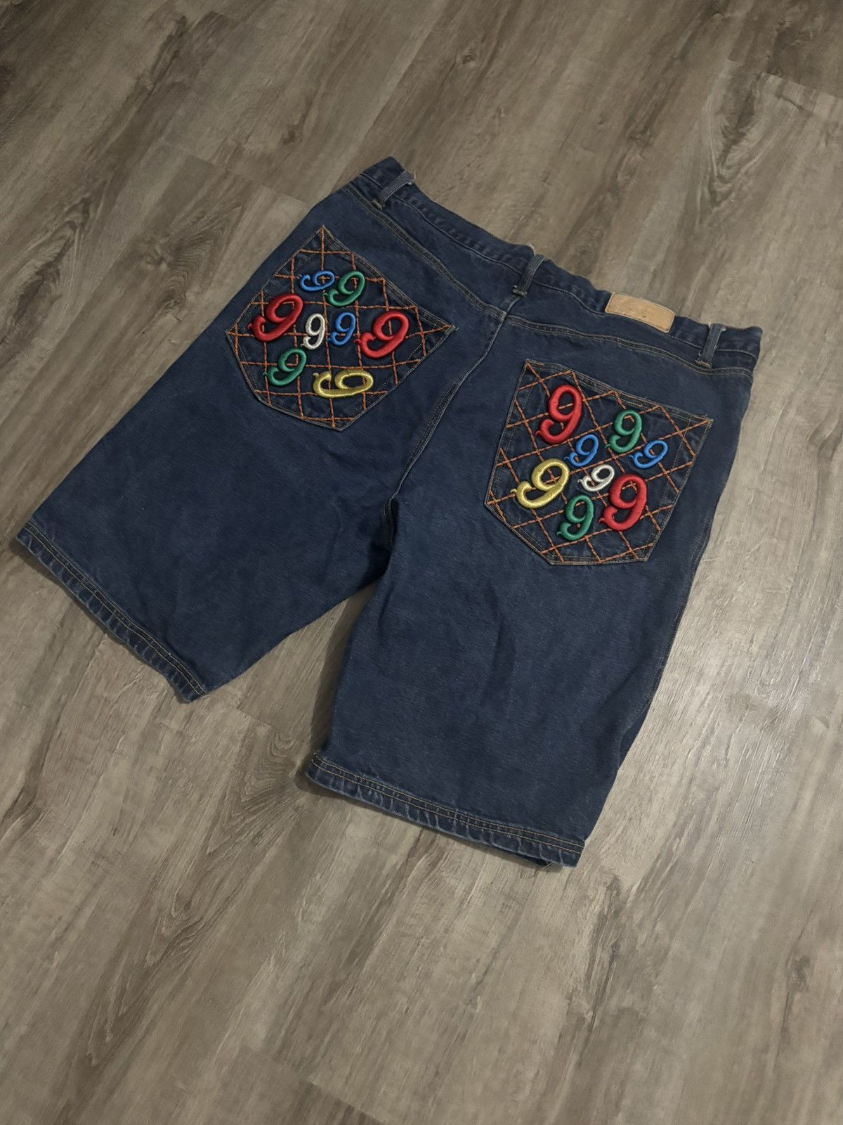 Other Gino Green Global Y2K Vintage “999” Coogi Style Jean Shorts Size US 40 / EU 56 - 2 Thumbnail