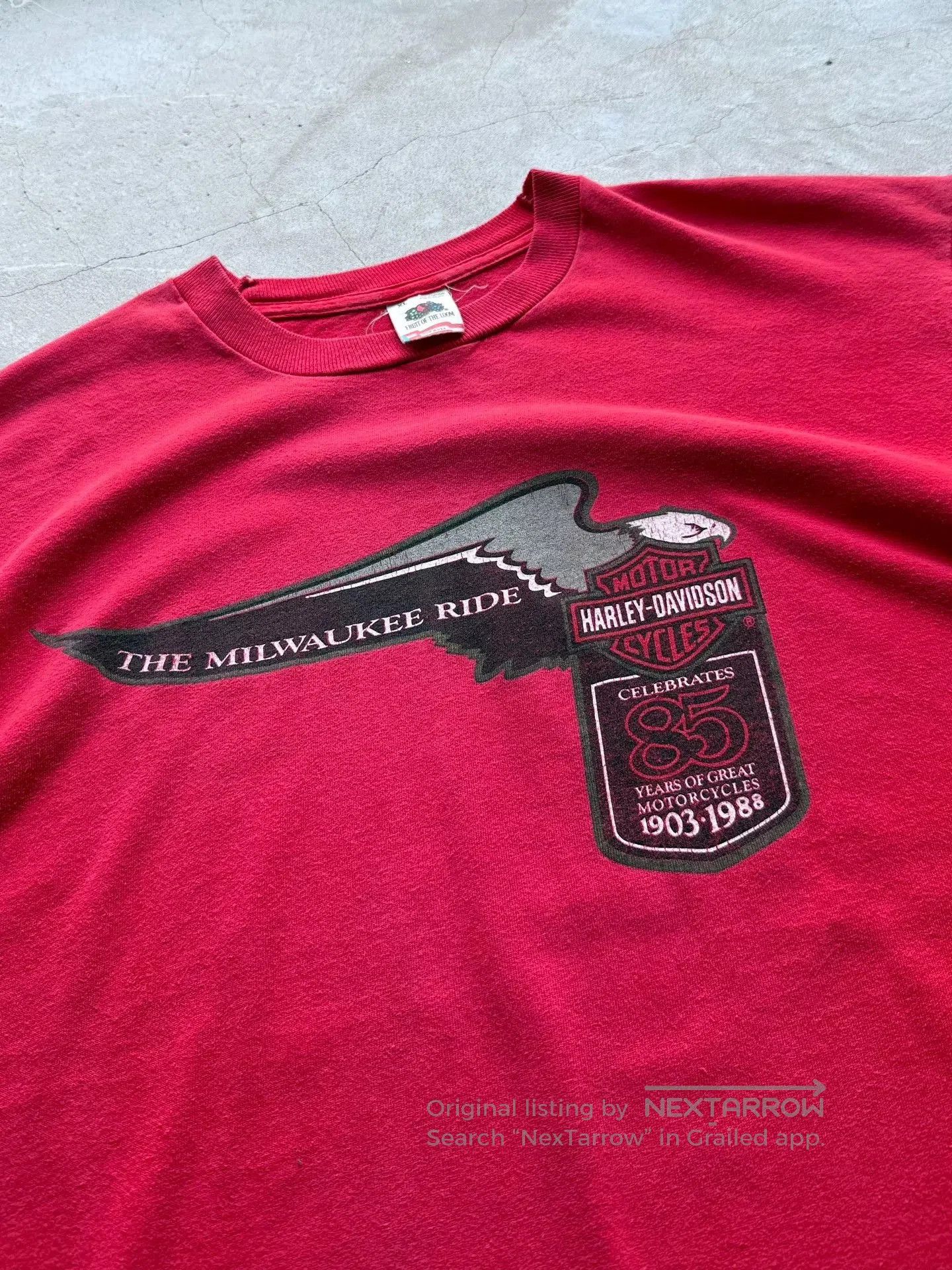 Vintage Vintage 1988 Harley Davidson 85th Tee. Size US XL / EU 56 / 4 - 2 Thumbnail
