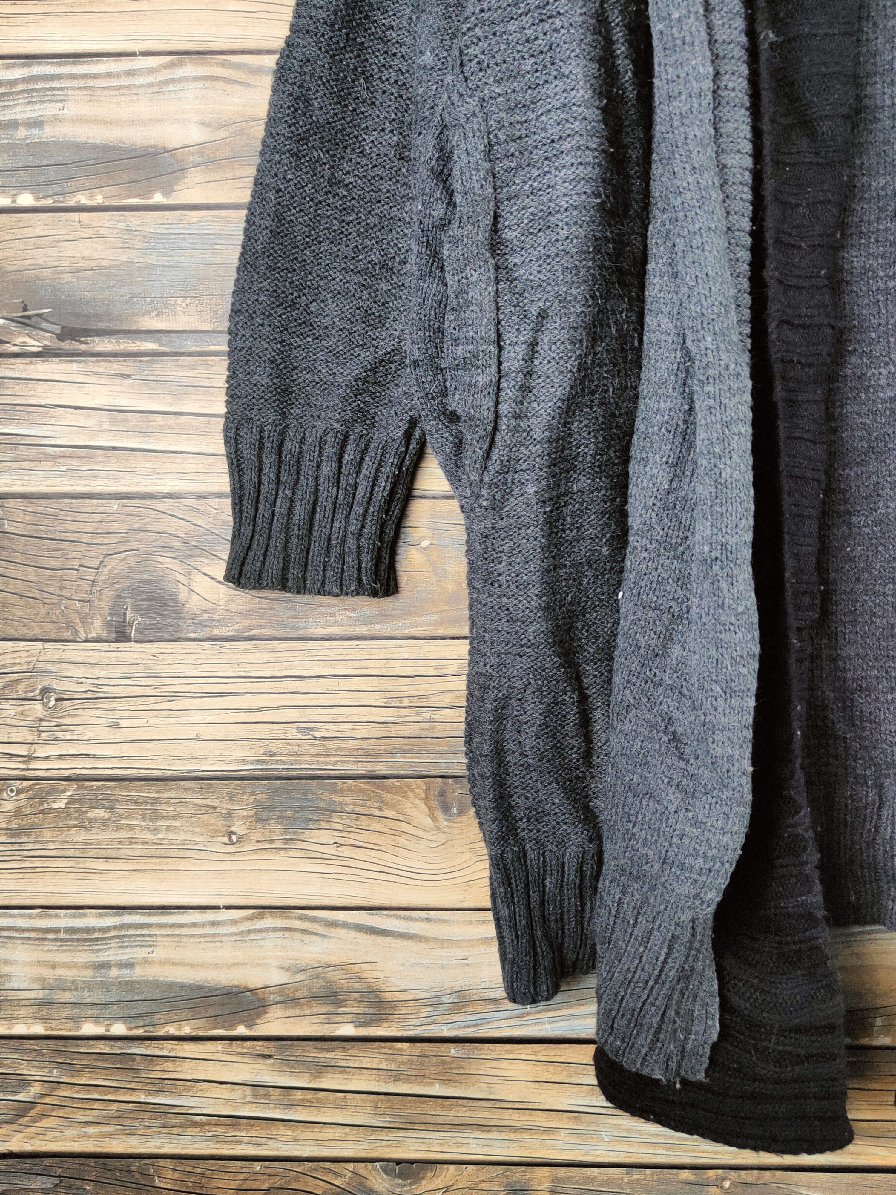 Japanese Brand DL And Search Dark Gray Knitwear Long Cardigans #46-600 Size US M / EU 48-50 / 2 - 4 Thumbnail