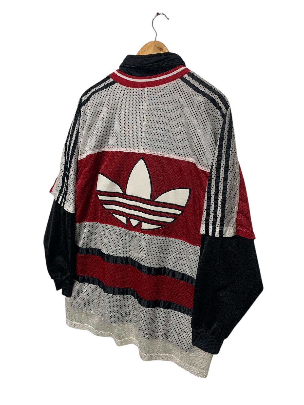 Adidas 90's Adidas Big Logo Streetwear Style Zipper Down Jacket Size US L / EU 52-54 / 3 - 2 Thumbnail