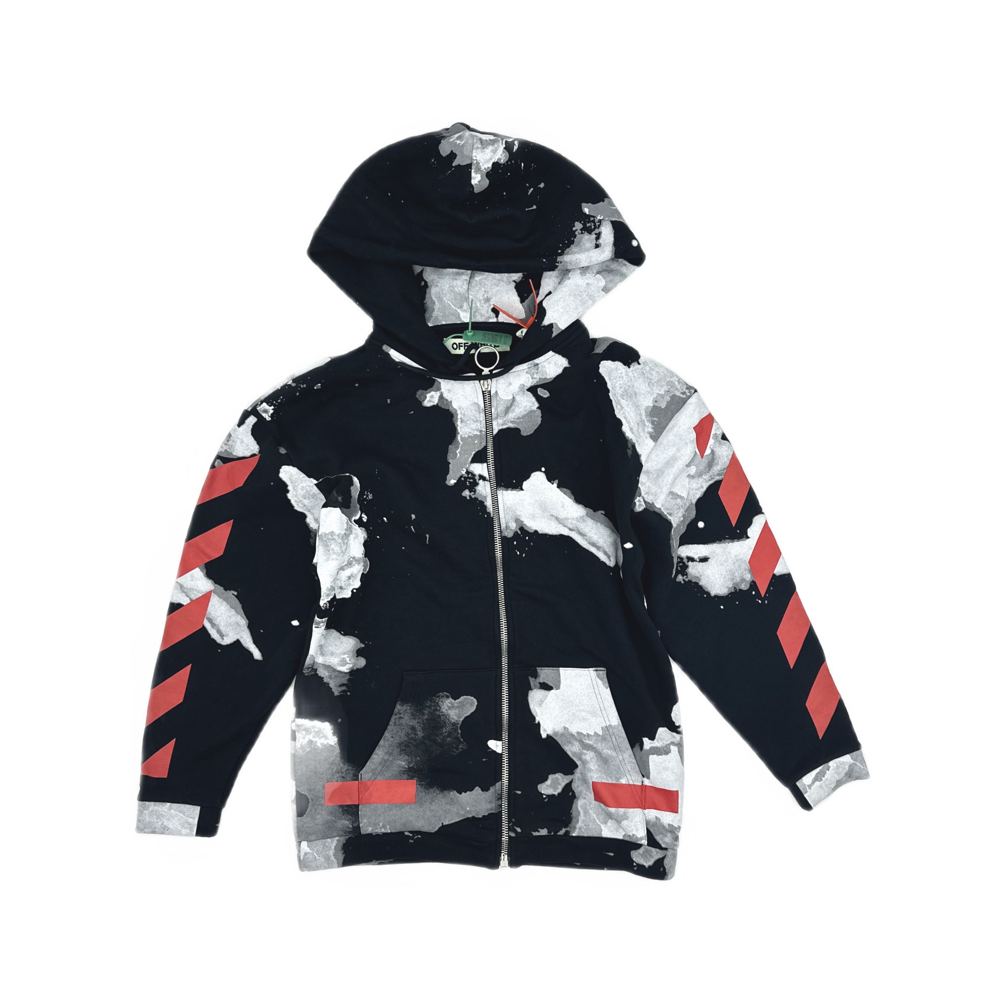 Off-White Off-White Splatter Zip-Up Hoodie Size XS Size US XS / EU 42 / 0 - 1 Thumbnail