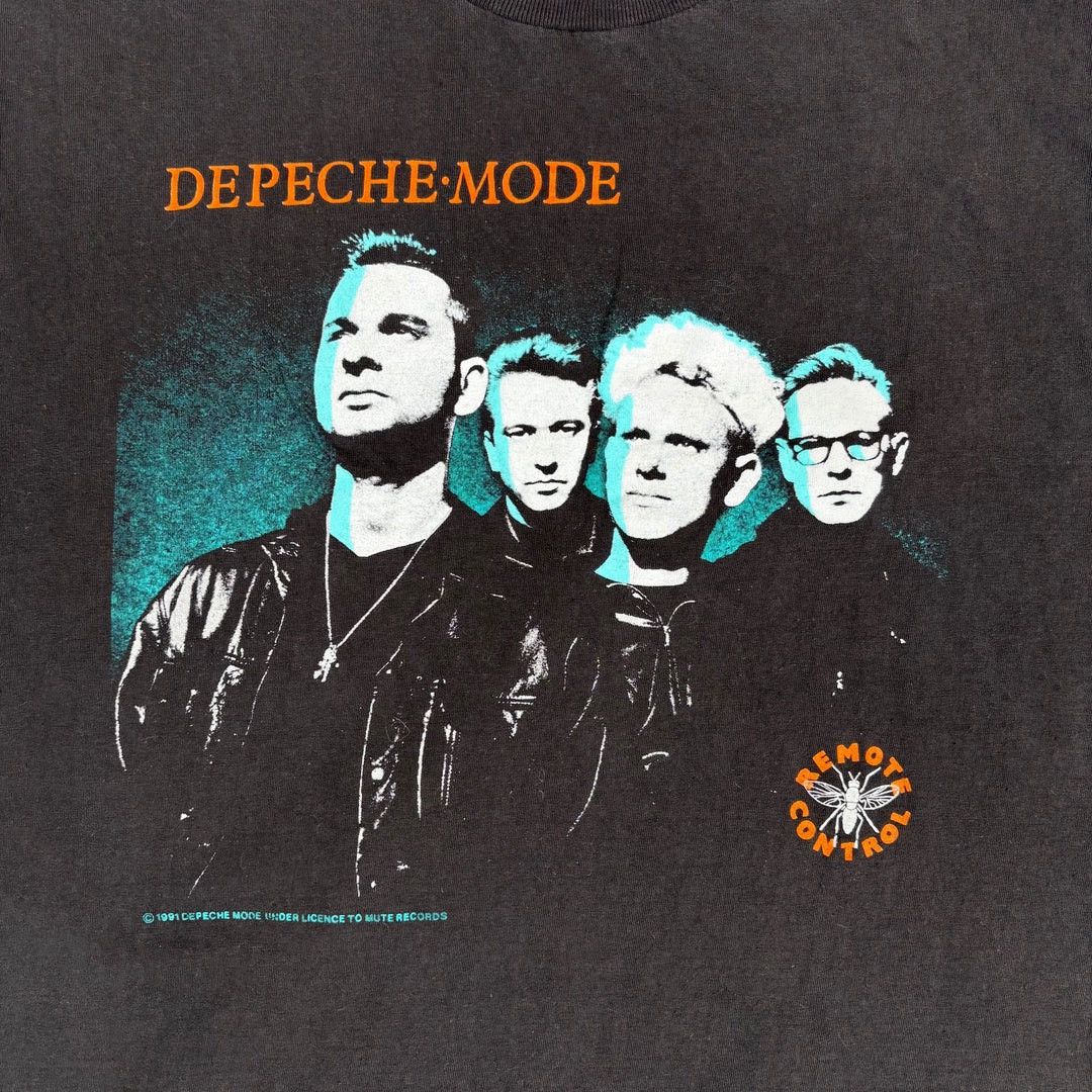 Band Tees Depeche Mode 1991 91 90s Vintage Remote Control Band T-Shirt Size US M / EU 48-50 / 2 - 2 Thumbnail