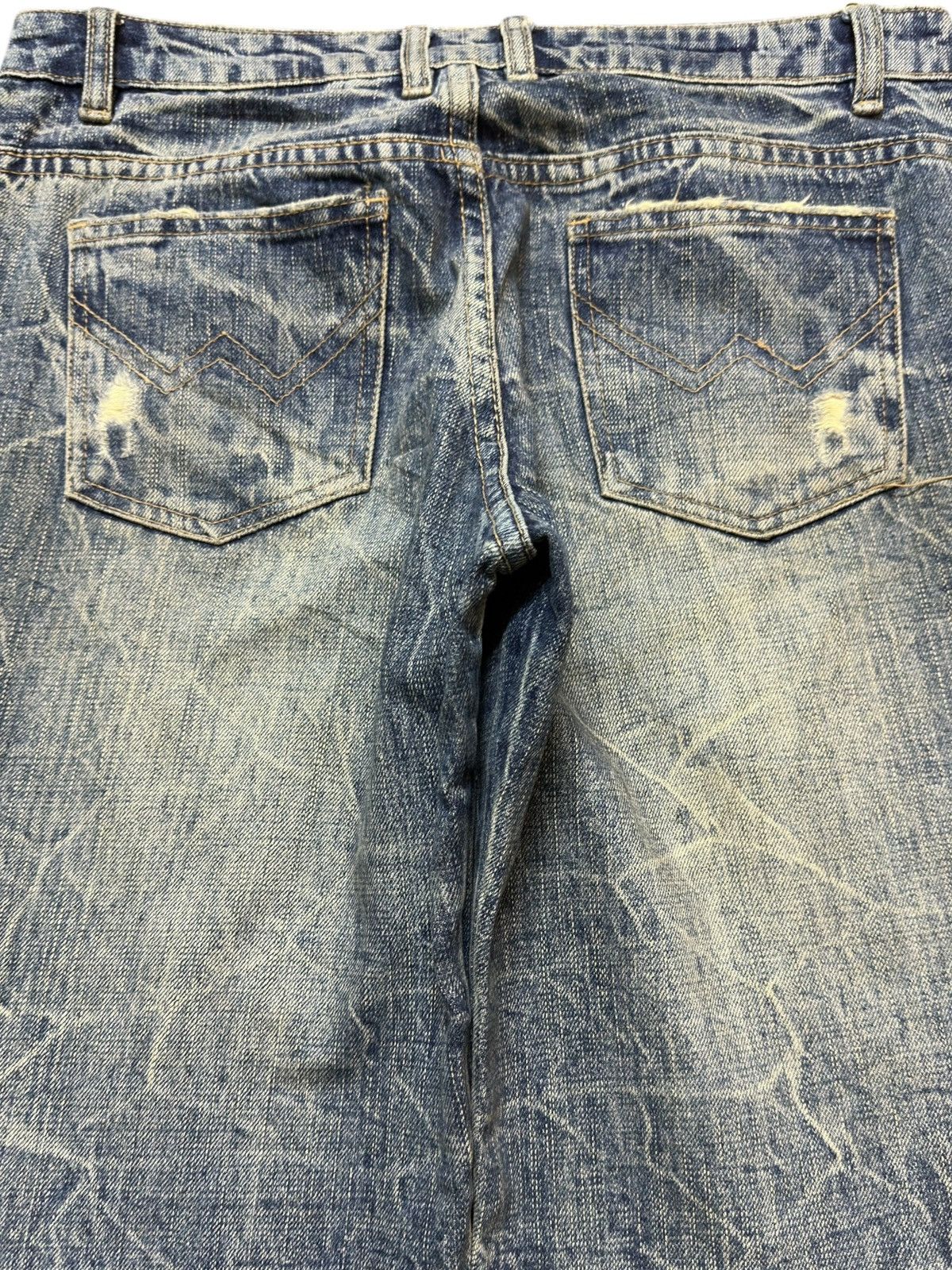 Tornado Mart Vintage Mystic Jeans Honeycomb Grunge Denim Size US 32 / EU 48 - 6 Thumbnail