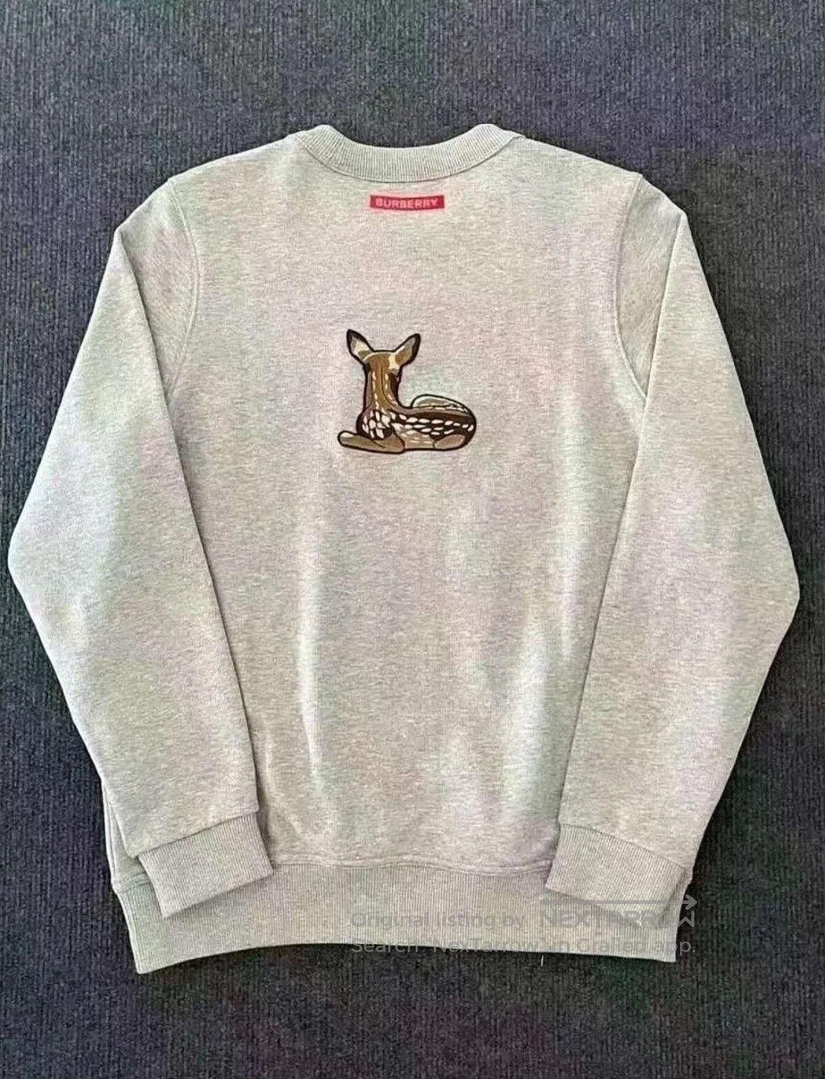 Burberry Burberry Women's Deer Embroidered Sweatshirt. Size M / US 6-8 / IT 42-44 - 6 Thumbnail