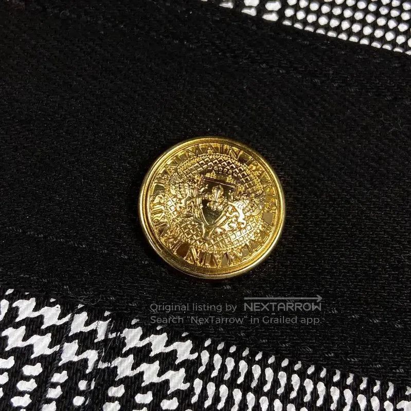 Balmain Balmain Black Cotton Women's Skirt . Size 23" - 3 Thumbnail