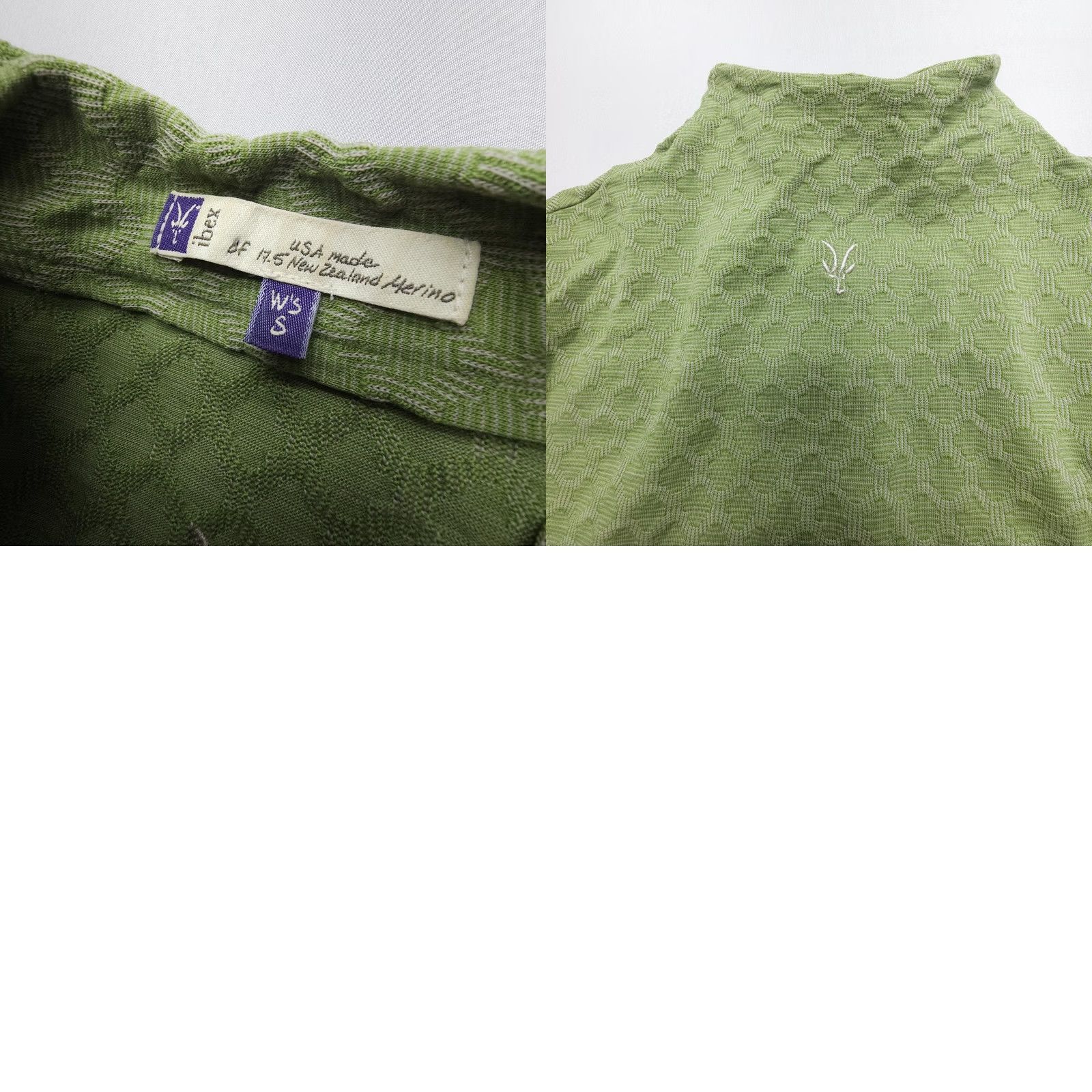 Layer 8 Ibex Merino Wool Half-Zip Pullover Womens Small Green Mid Layer Hiking Outdoor Size S / US 4 / IT 40 - 8 Thumbnail