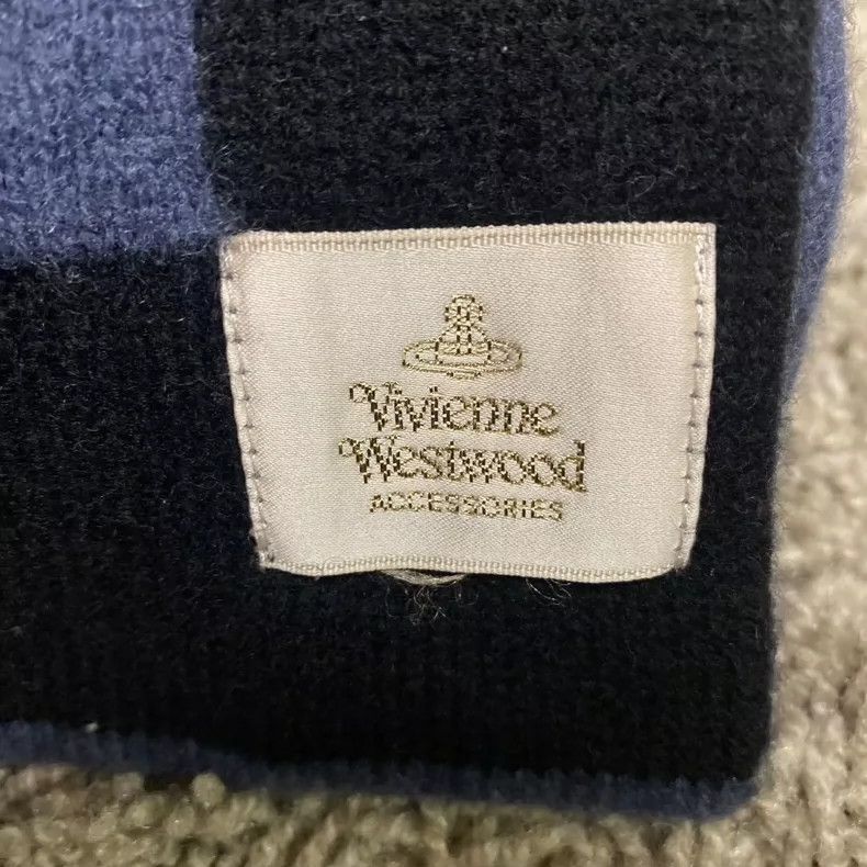 Vivienne Westwood Vivienne Westwood Blue and black lettering on the scarf Size ONE SIZE - 3 Thumbnail
