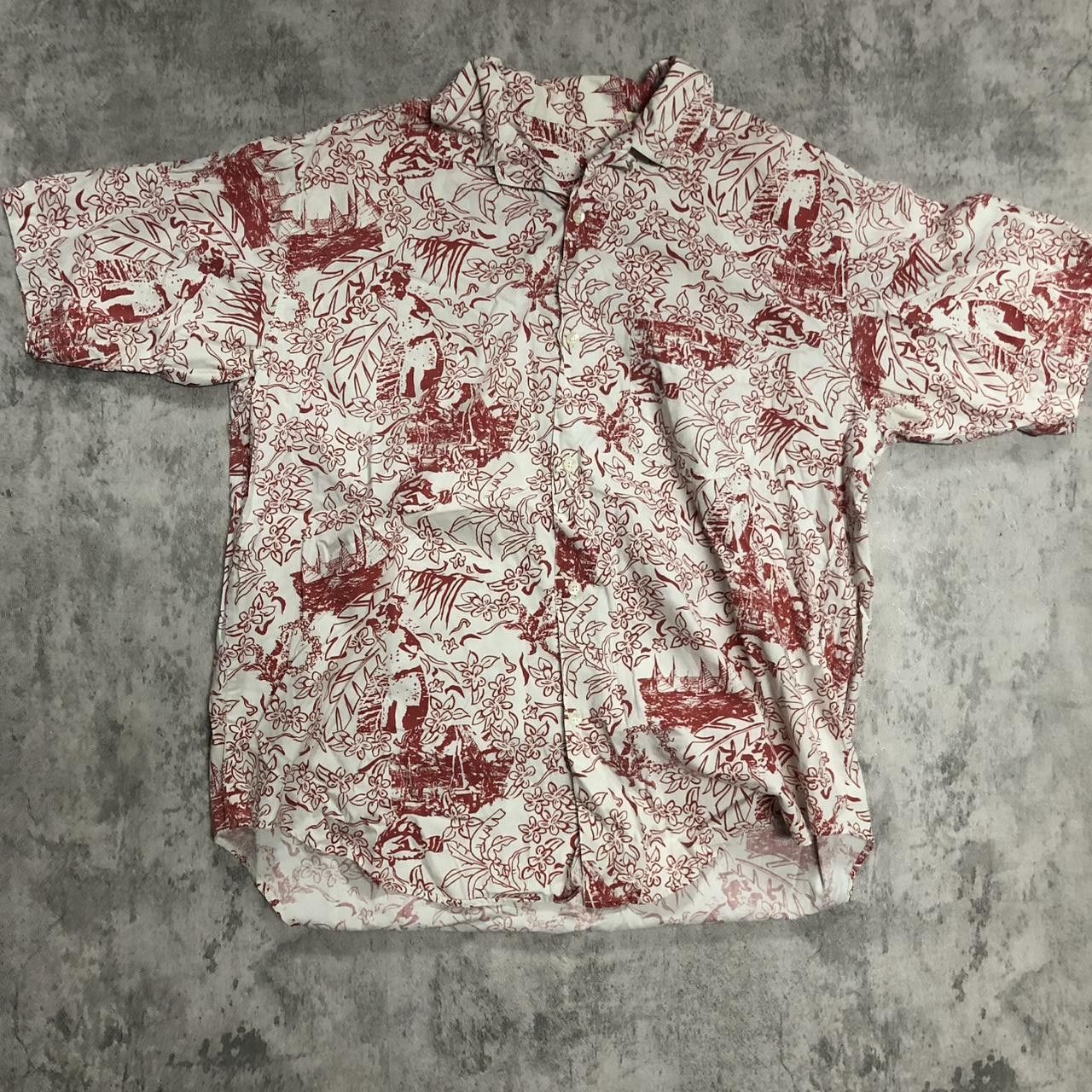 Other White and red floral button-up shirt #floralshirt Size US M / EU 48-50 / 2 - 1 Thumbnail