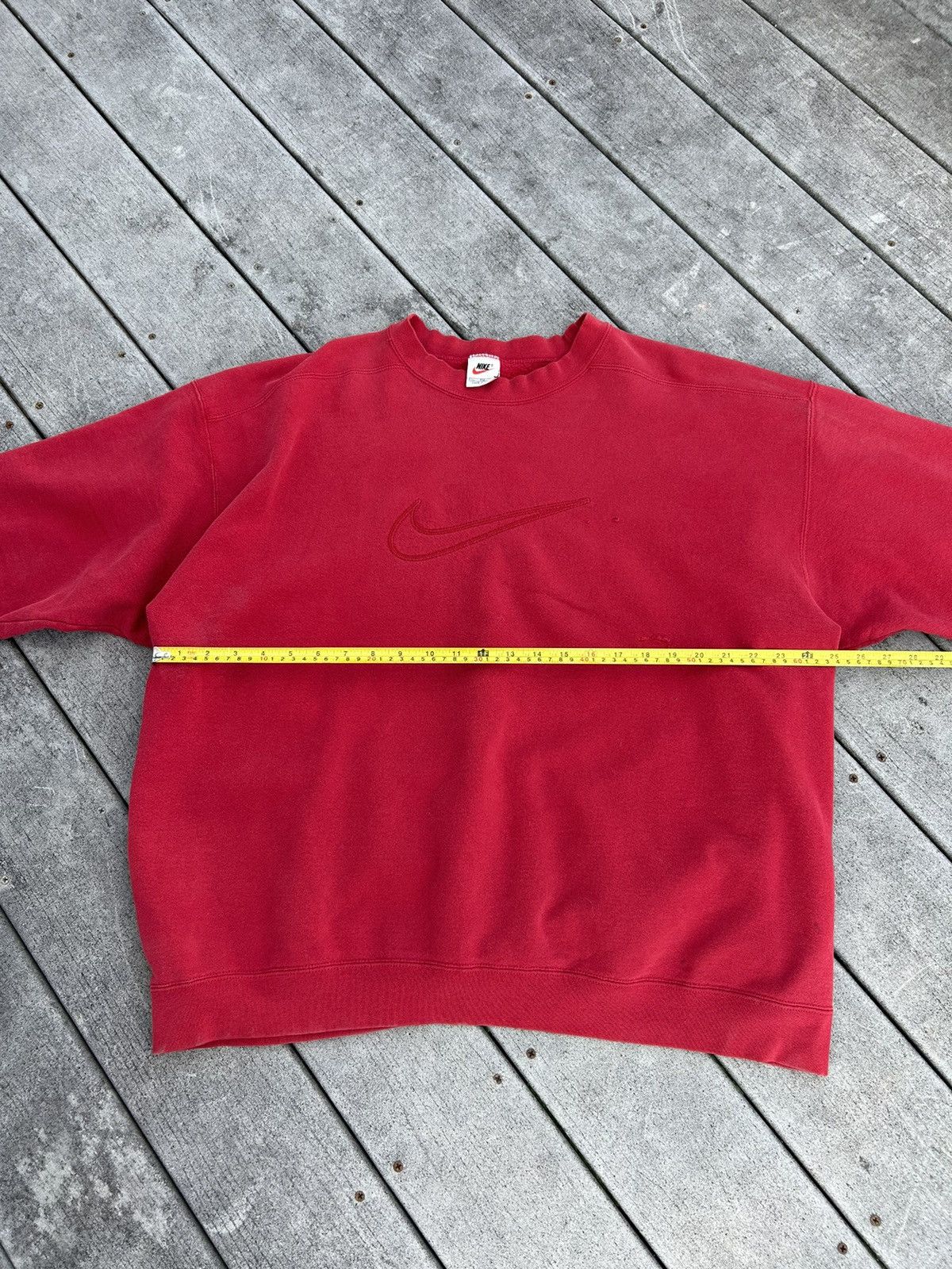 Nike × Vintage Vintage Nike red sweatshirt Size US L / EU 52-54 / 3 - 4 Thumbnail
