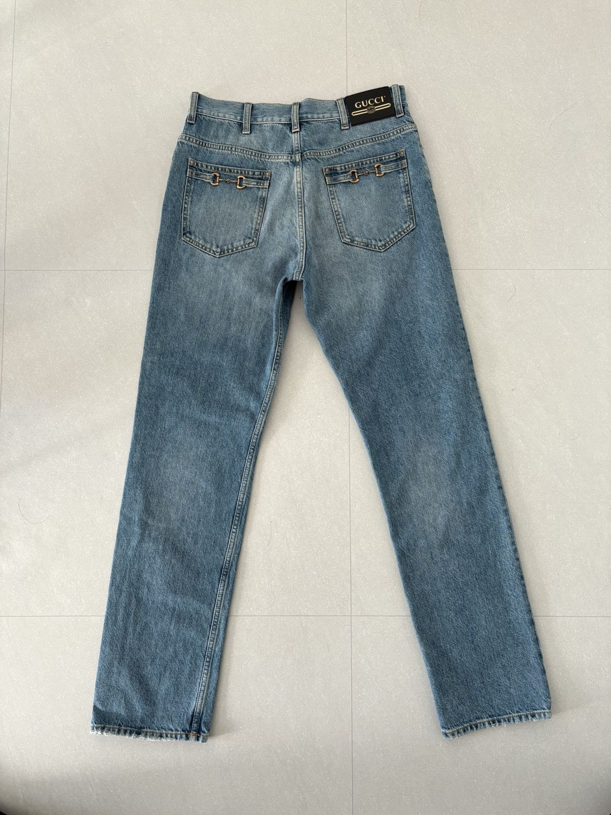 Gucci Gucci horsebit straight denim pants Size US 30 / EU 46 - 3 Thumbnail