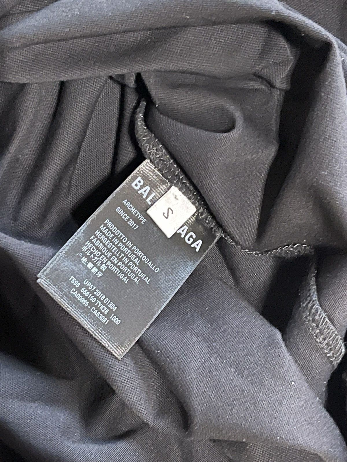 Balenciaga Balenciaga Black Tee Size US S / EU 44-46 / 1 - 6 Thumbnail