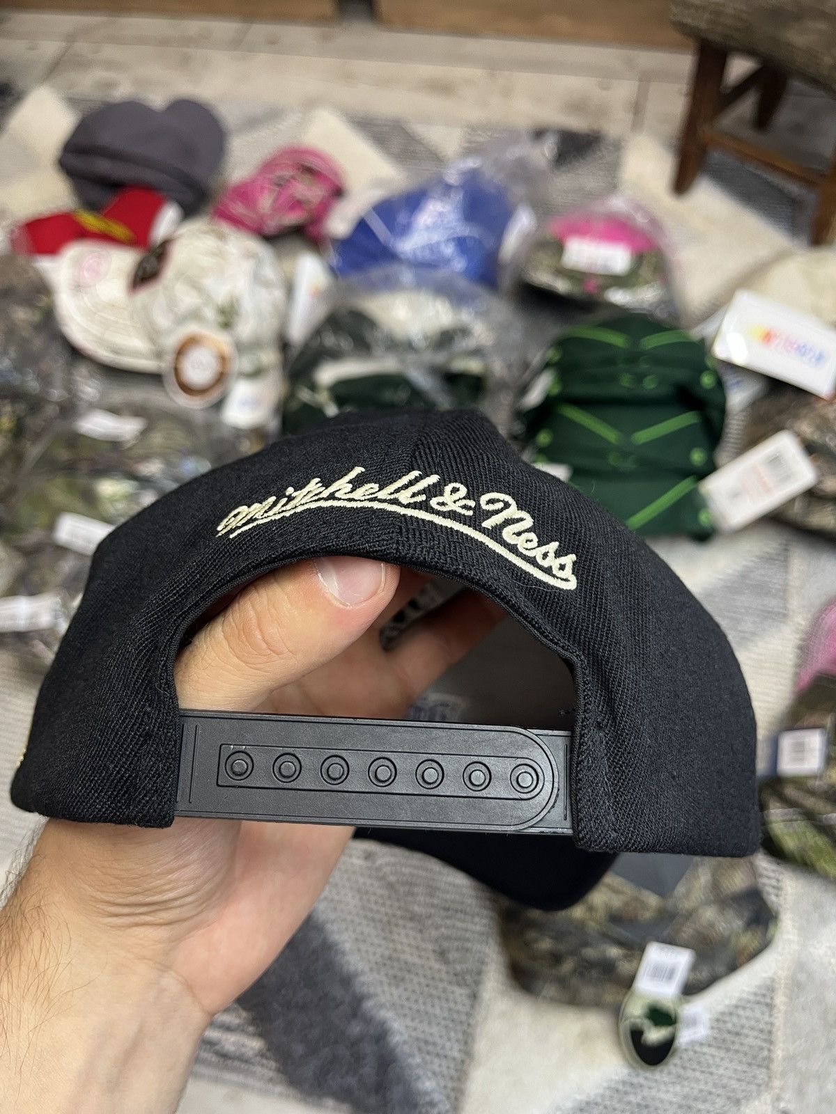 Mitchell & Ness × NBA Mitchel Ness Bucks NBA Cap Hat Size ONE SIZE - 2 Thumbnail