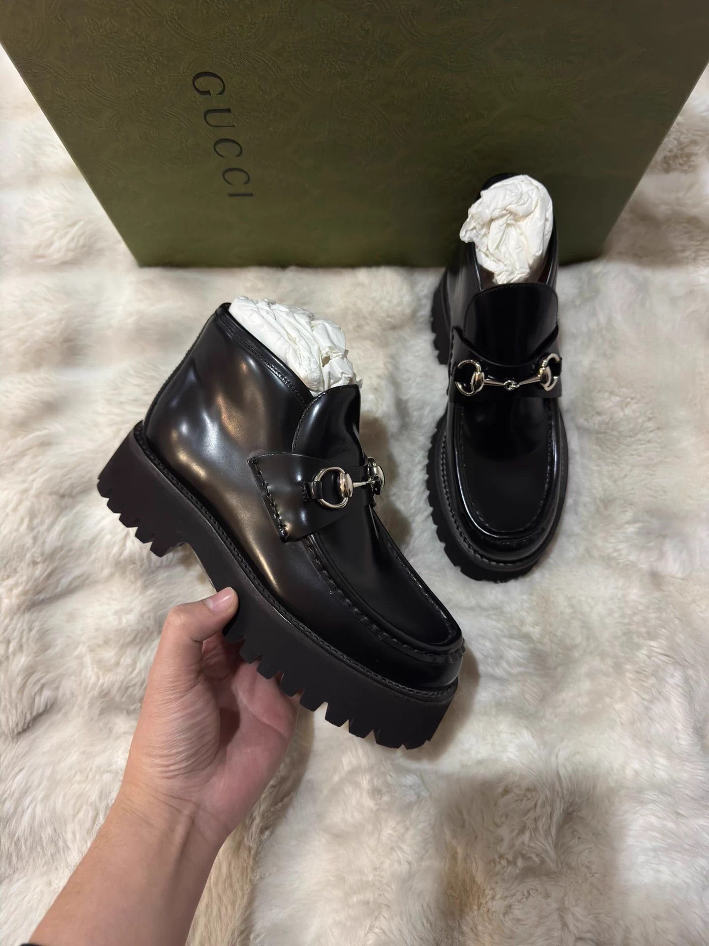Gucci Gucci Women's Classic Horsebit Platform Loafer 35.5 EU New Size US 4.5 / IT 34.5 - 4 Thumbnail