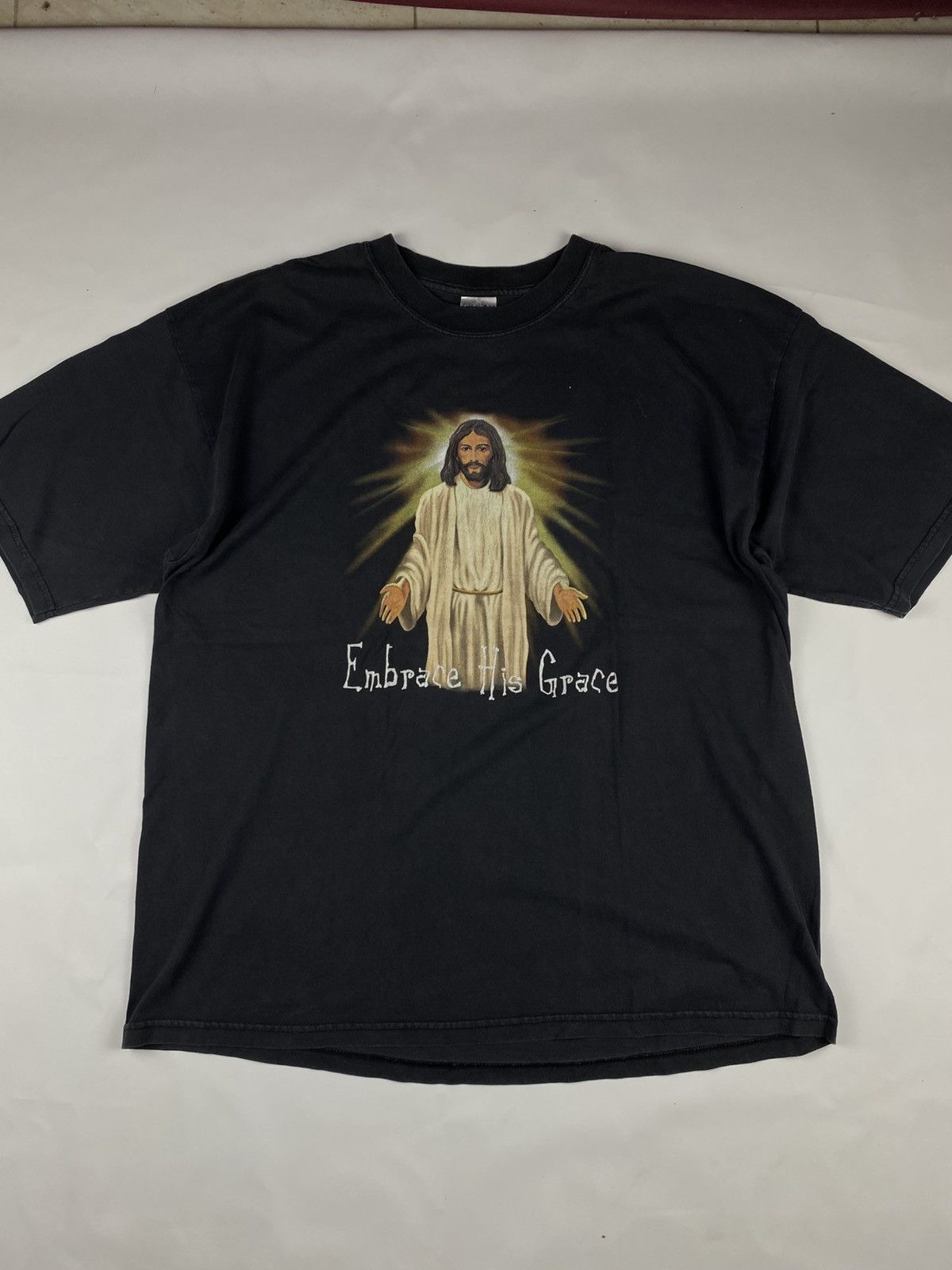 Vintage Vintage Art Jesus Tee 20’s shirt Size US XL / EU 56 / 4 - 2 Thumbnail