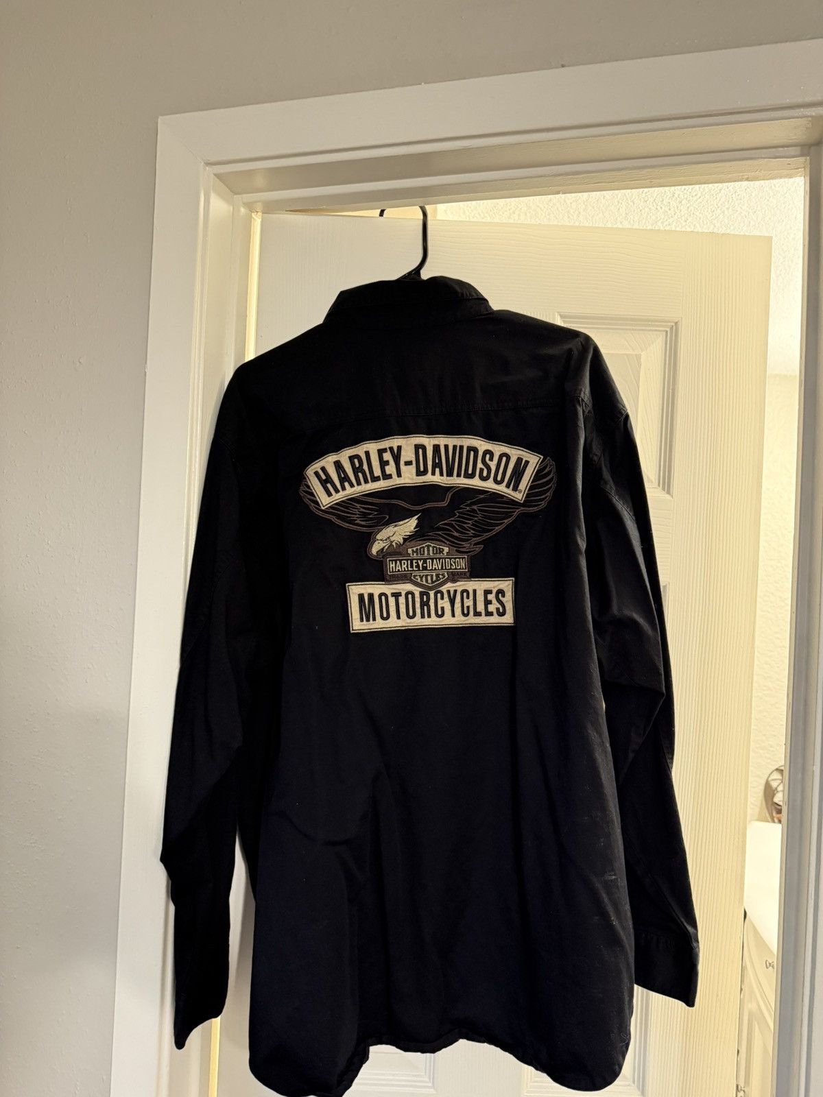 Harley Davidson × Vintage Harley Davidson Black Button Up Size US XL / EU 56 / 4 - 5 Thumbnail