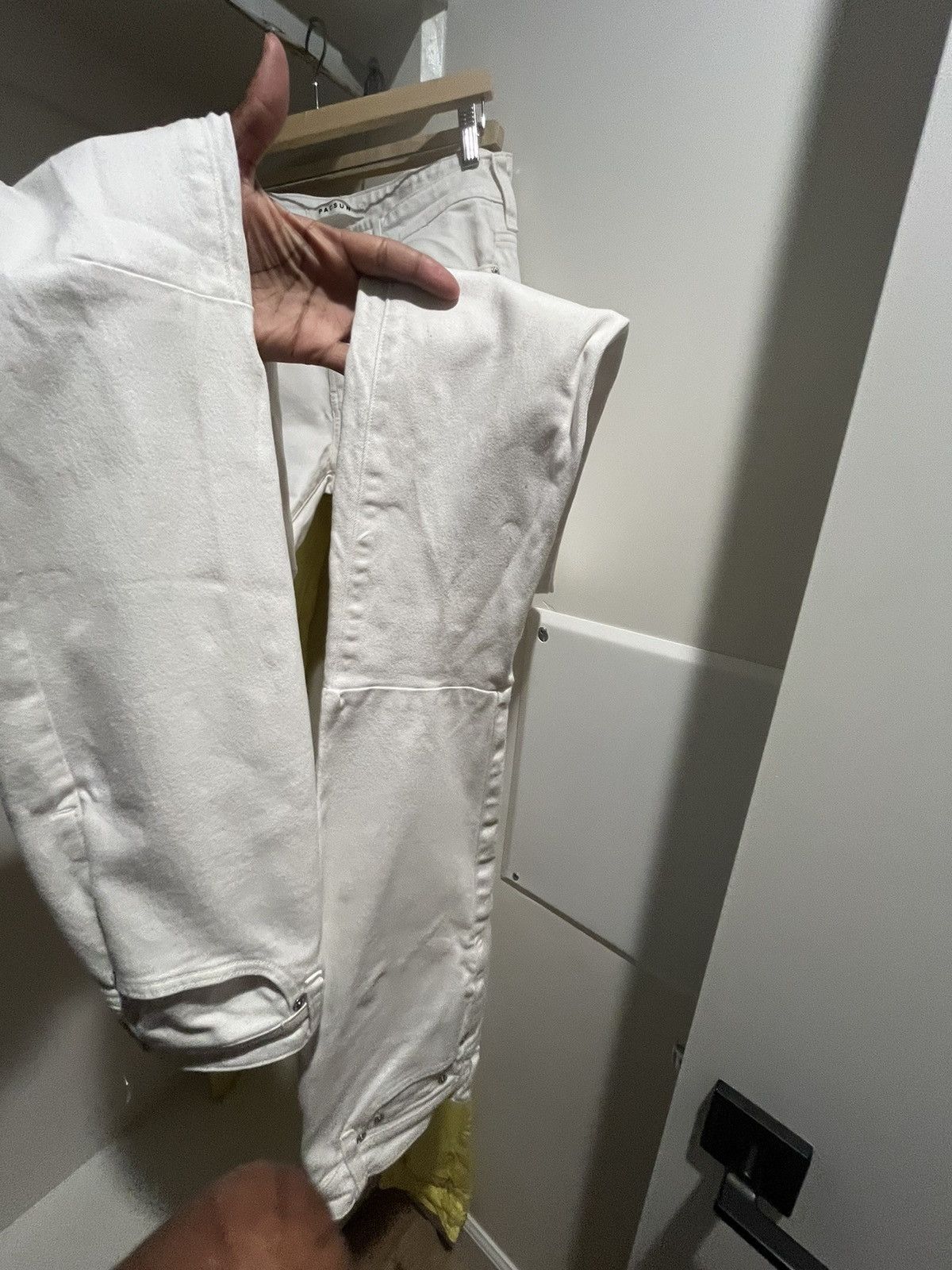 Pacsun White Super Stacked Denim Jeans Size US 29 - 3 Thumbnail