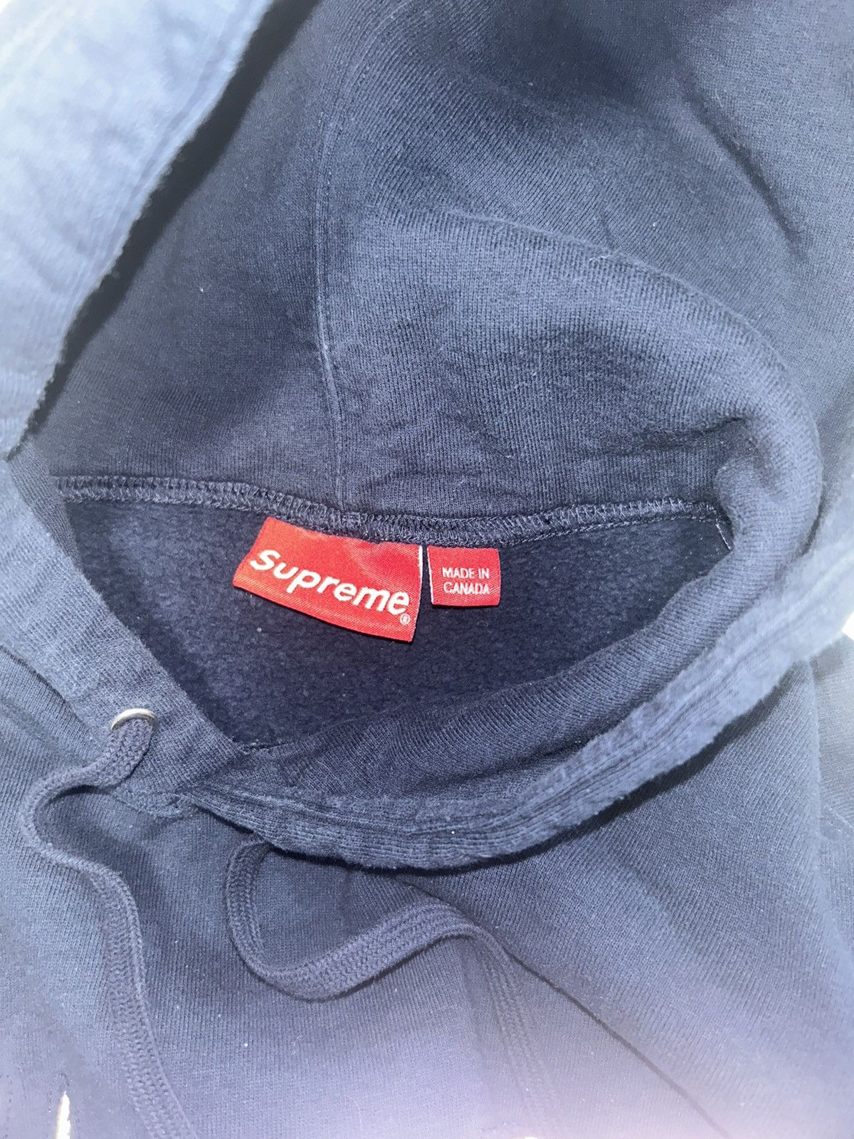 Supreme Supreme Reflective Cutout Hoodie Navy Size US M / EU 48-50 / 2 - 4 Thumbnail