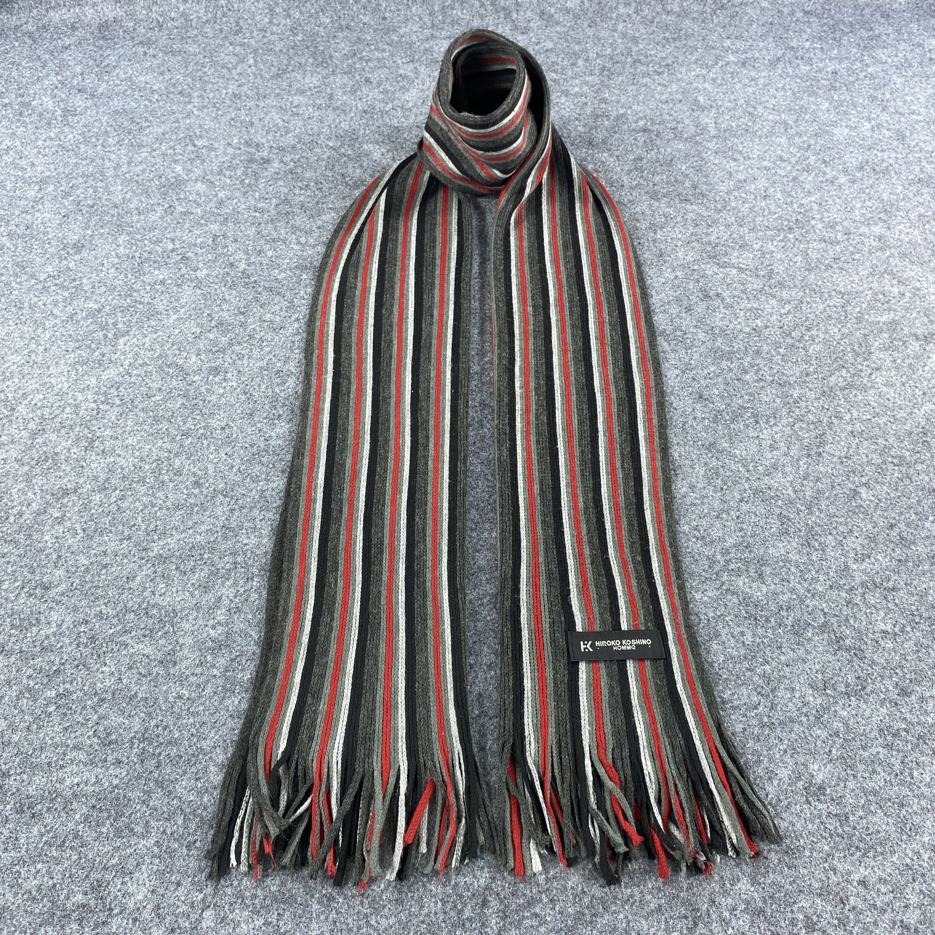 Hiroko Koshino Homme × Vintage Hiroko Koshino Homme Scarf # Muffler # Neckwear # D587 Size ONE SIZE - 1 Thumbnail