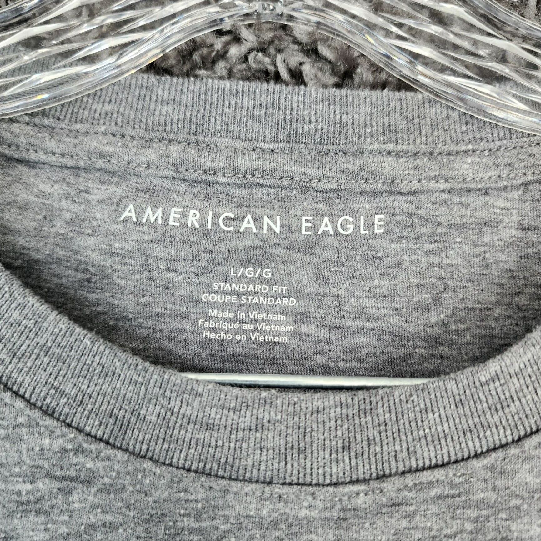 American Eagle Outfitters American Eagle Mens Gray Short Sleeve T Shirt Large Size US 33 - 4 Thumbnail