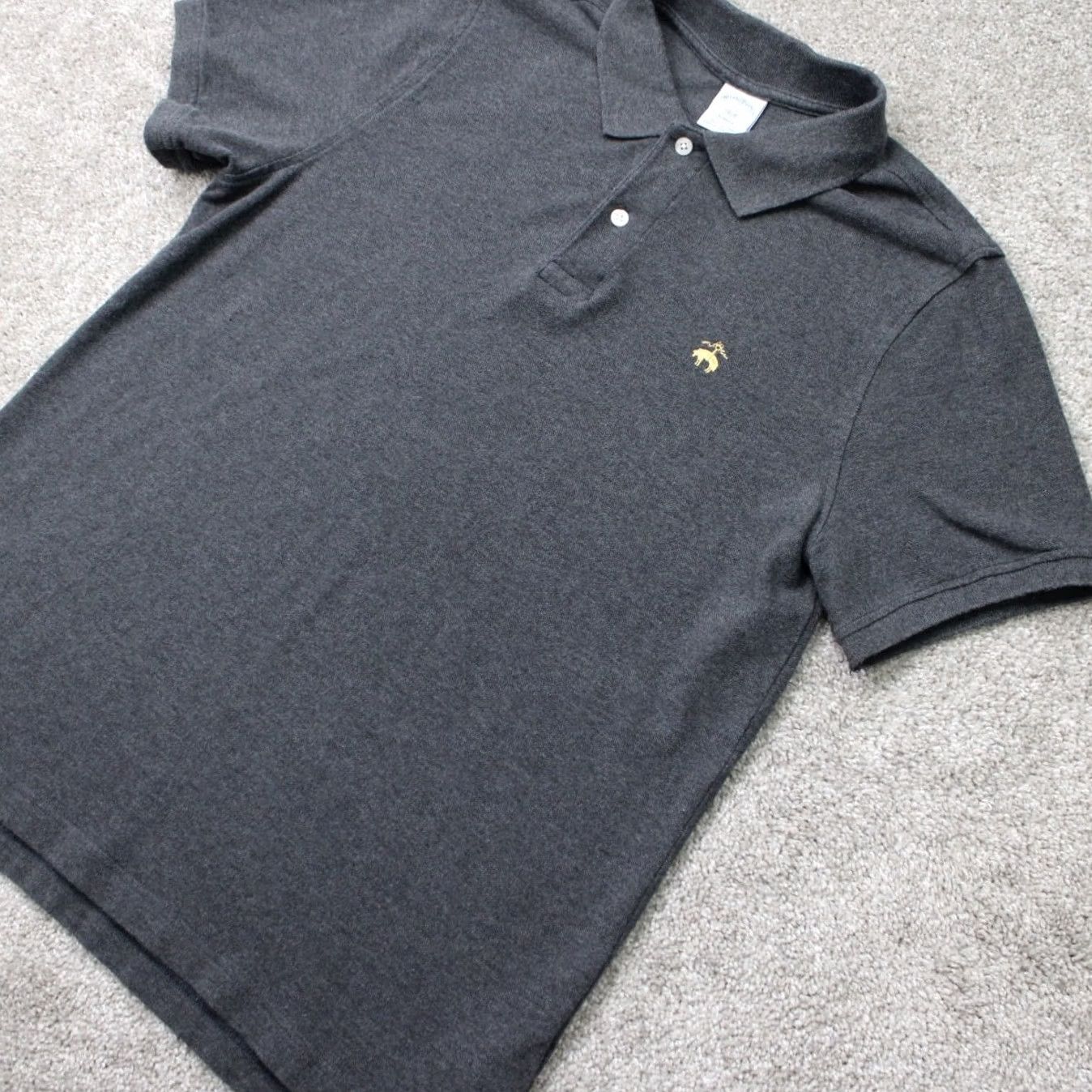 Brooks Brothers Brooks Brothers Polo Shirt Mens Large Gray Slim Fit 100% Cotton Short Sleeve Shirt Size US L / EU 52-54 / 3 - 3 Thumbnail