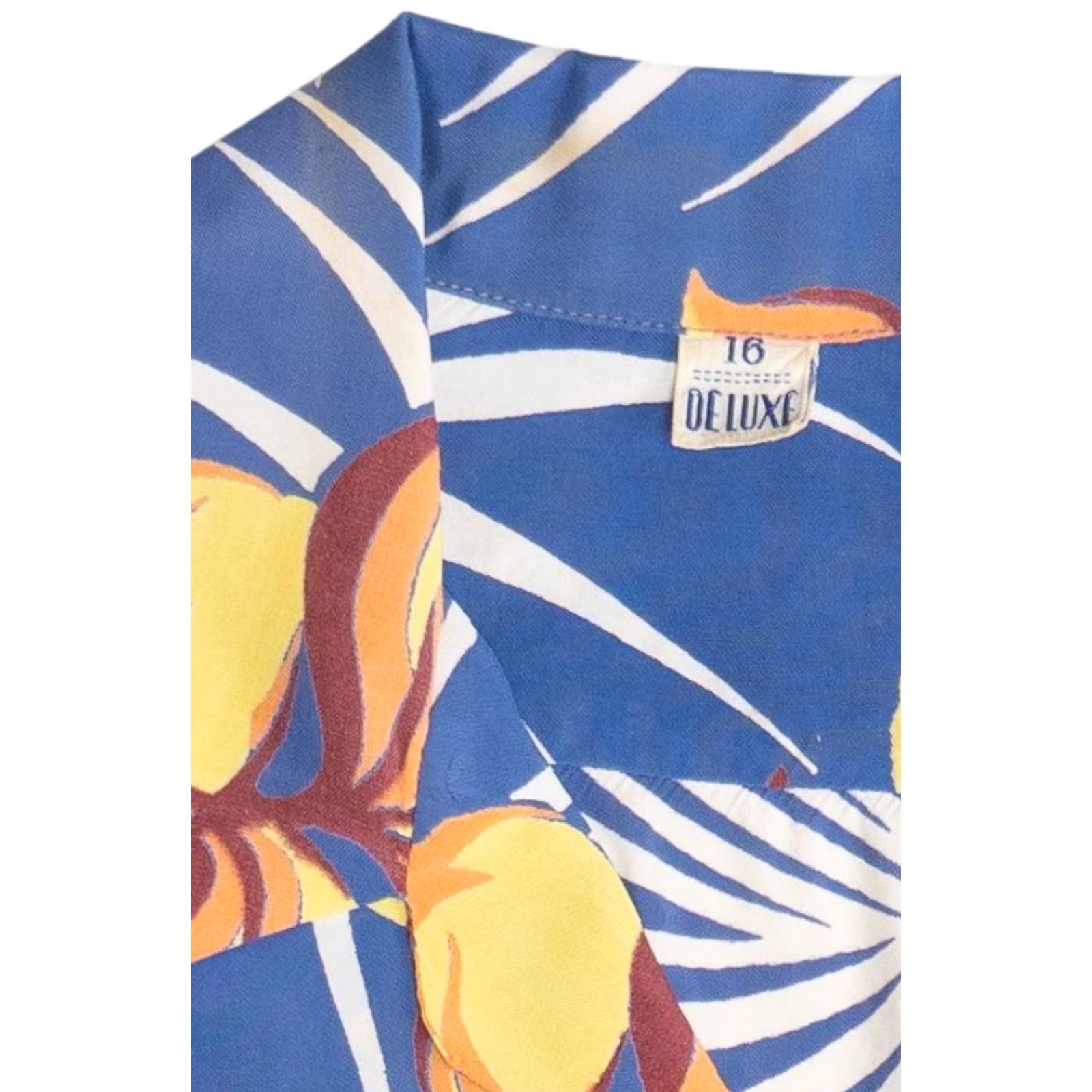 Vintage Rare Vintage Hawaiian Shirt With Double Pocket Loop Collar 1950s Blue Medium Mens Size US M / EU 48-50 / 2 - 7 Thumbnail