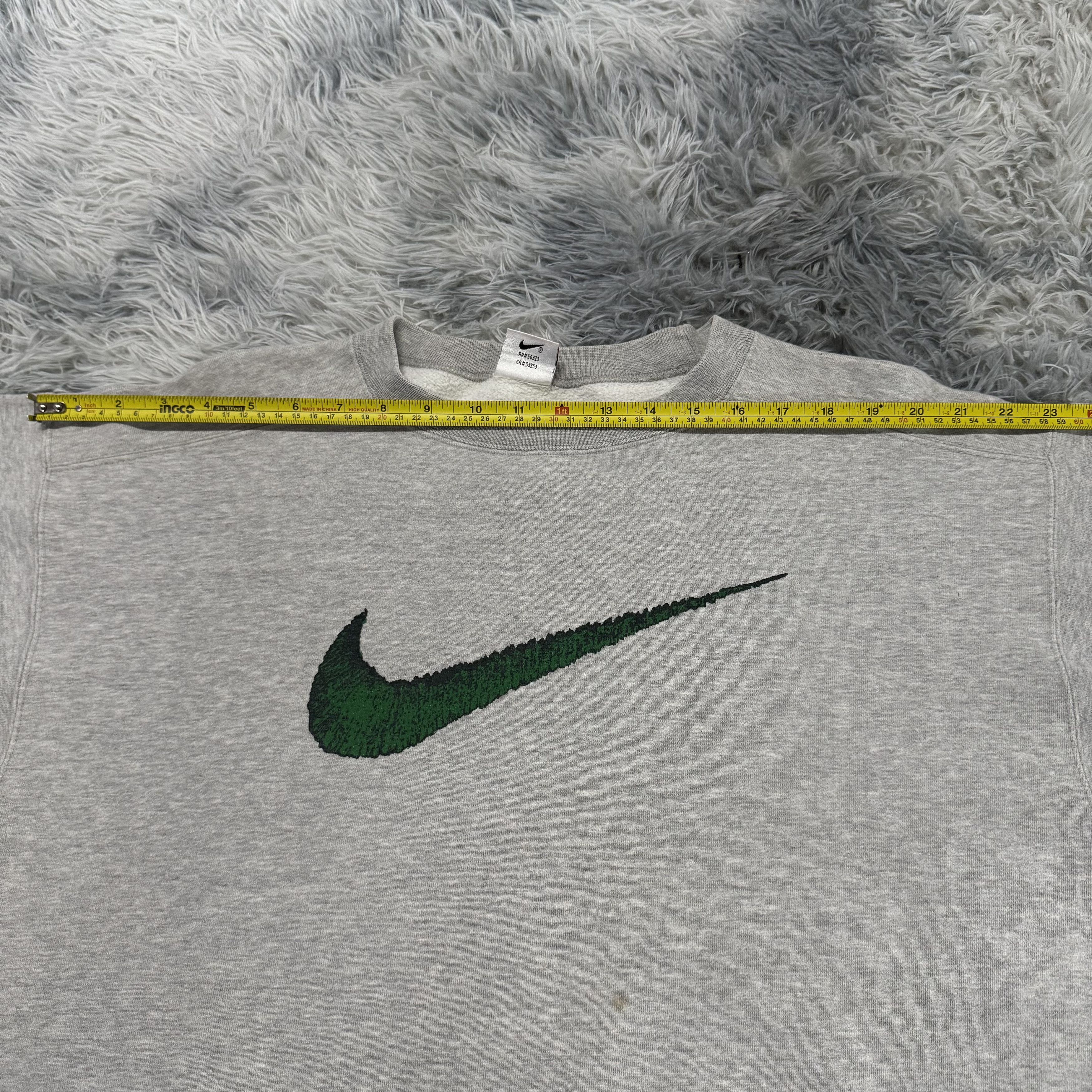 Nike Vintage 90s Nike Big Swoosh Sweatshirt Streetwear Hypebeast Size US L / EU 52-54 / 3 - 10 Thumbnail