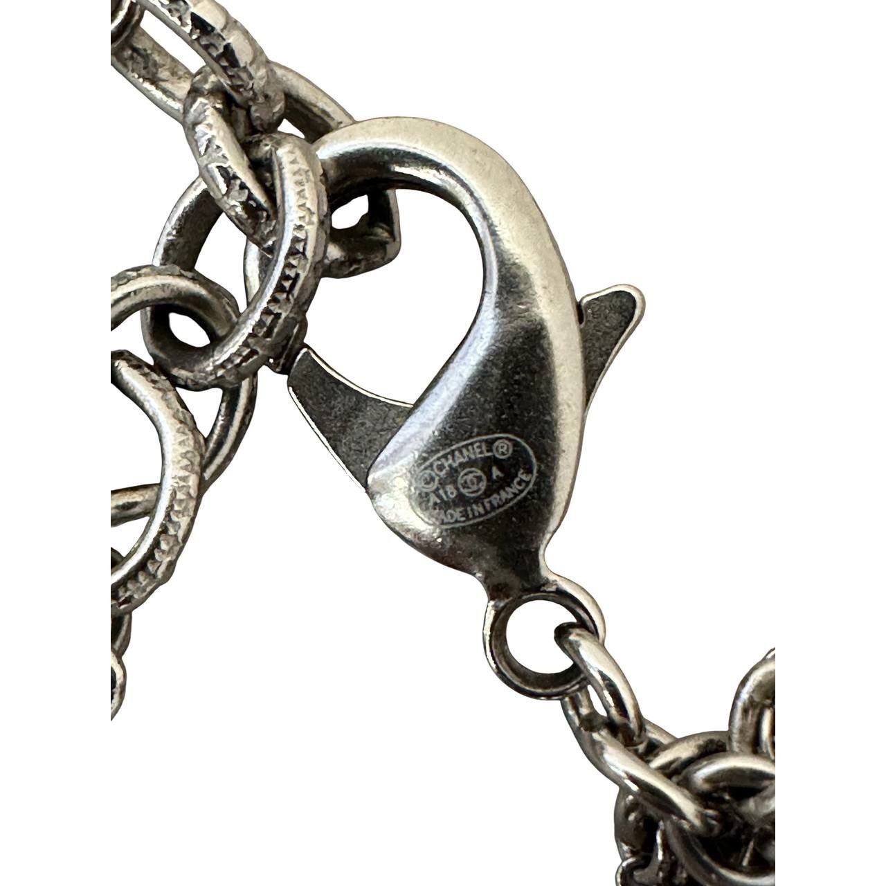 Chanel Chanel Multi-Layer Silver Tone Chain Necklace A18 Size ONE SIZE - 5 Thumbnail
