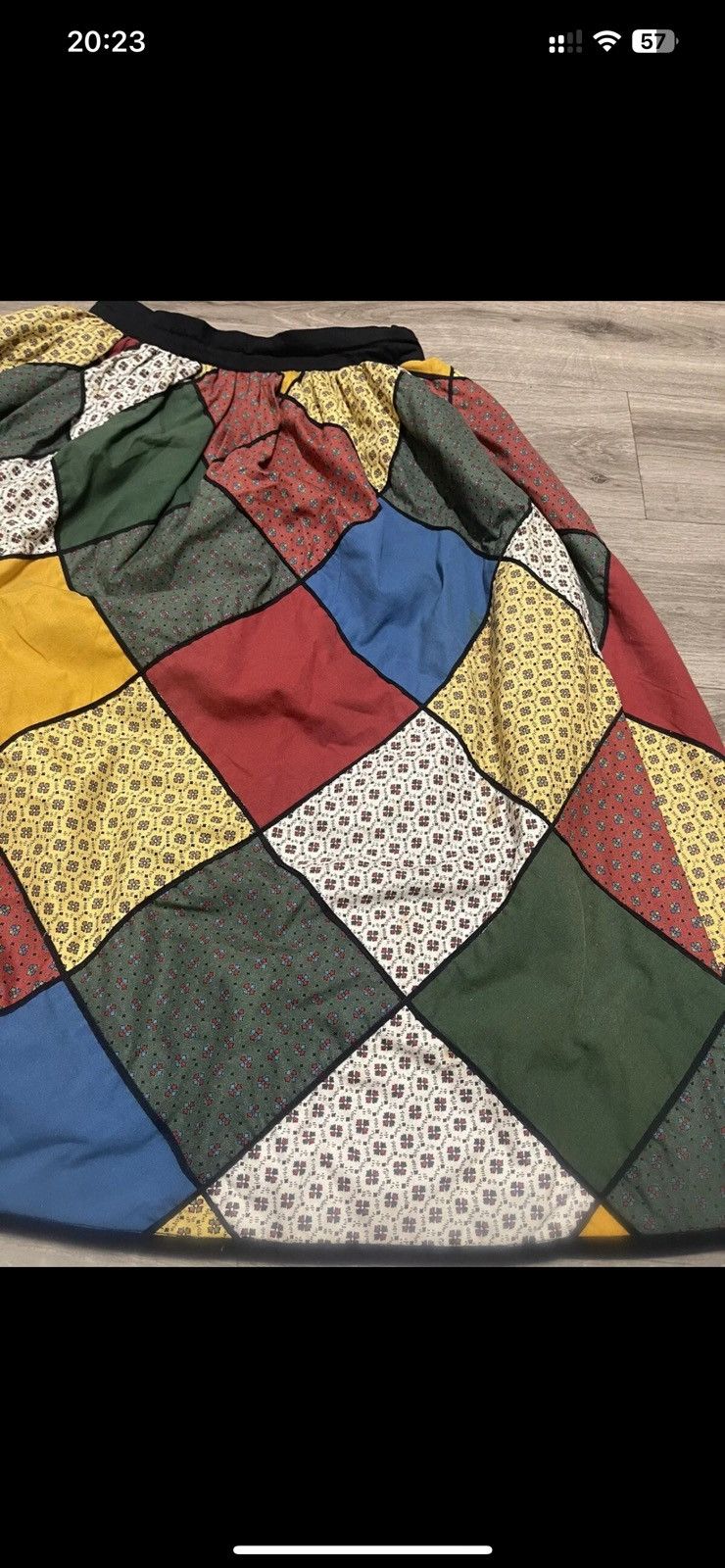 Vintage Souleiado Vintage 70s French Patchwork Maxi Skirt size S Size 24" / US 00 / IT 34 - 5 Thumbnail