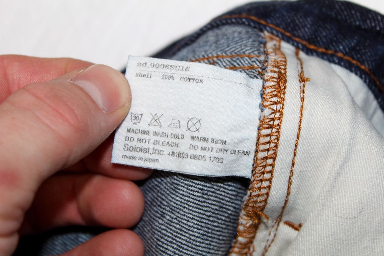 Takahiromiyashita The Soloist. Raw Denim Jeans Size US 31 - 4 Thumbnail
