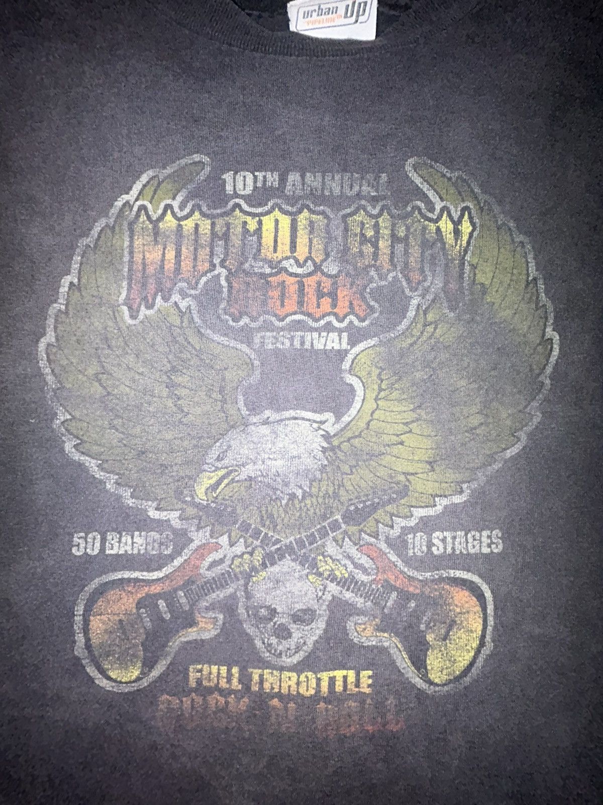 Band Tees × Vintage DISTRESSED/FADED Vintage Motor City Rock Festival T-shirt Size US L / EU 52-54 / 3 - 3 Thumbnail
