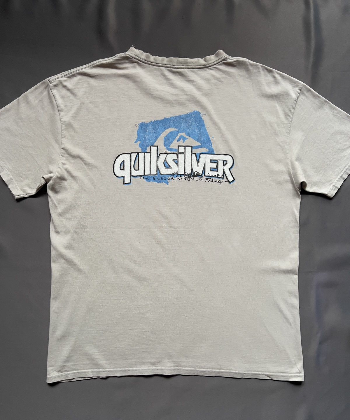 Quicksilver 90S Quiksilver Big Logo Vintage Y2K Oversized Retro T-Shirt Size US XL / EU 56 / 4 - 2 Thumbnail