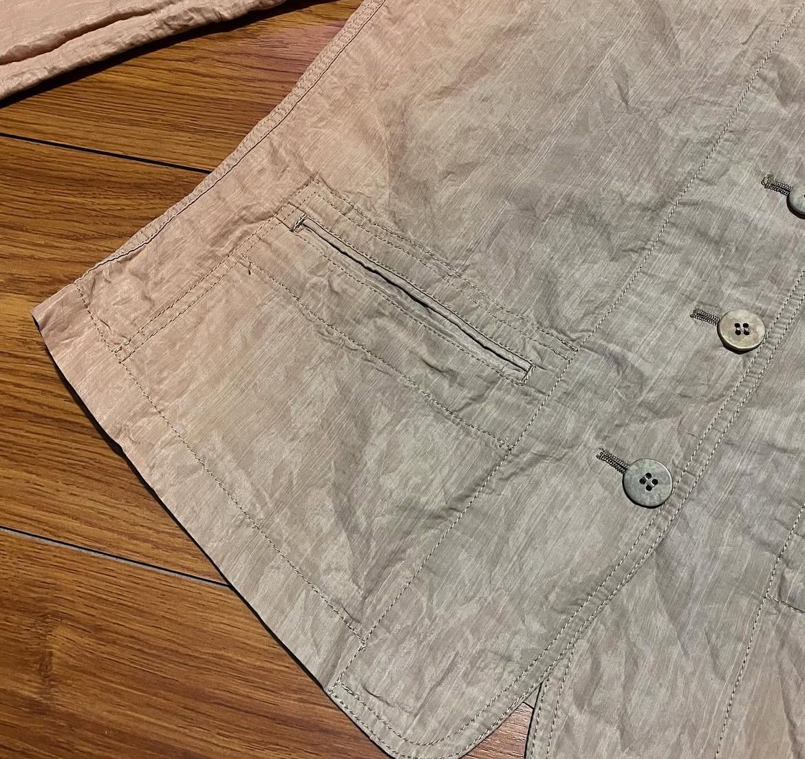 Issey Miyake 1990s Issey Miyake Crinkled Iridescent Blazer Size US M / EU 48-50 / 2 - 6 Thumbnail