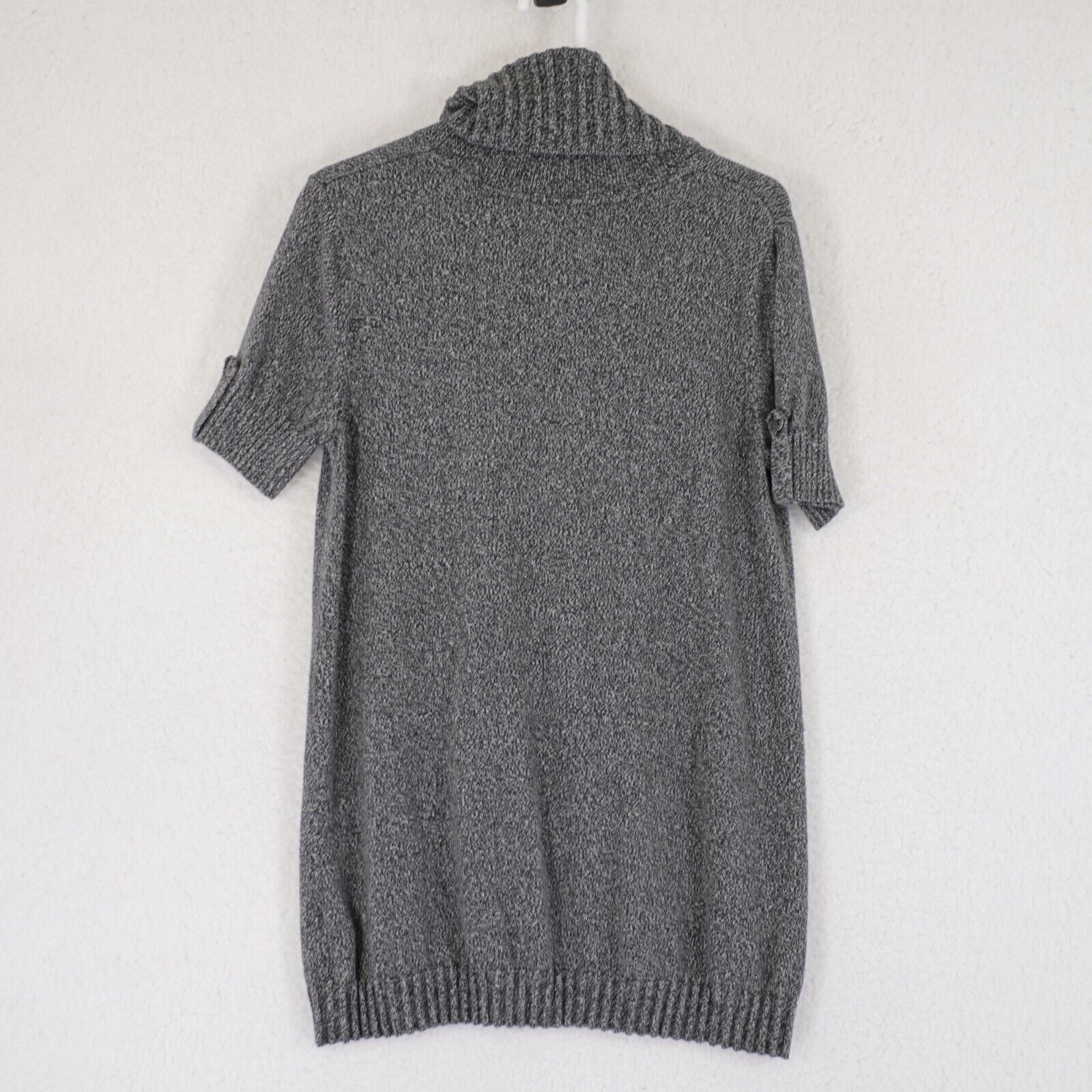 Tommy Hilfiger Tommy Hilfiger Gray Cowl Neck Short Sleeve Sweater Large Cot Size L / US 10 / IT 46 - 6 Thumbnail