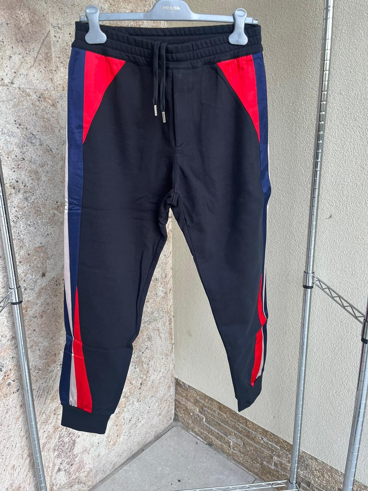 Multicolor Trim Sweatpants / Joggers in Black / Multicolor