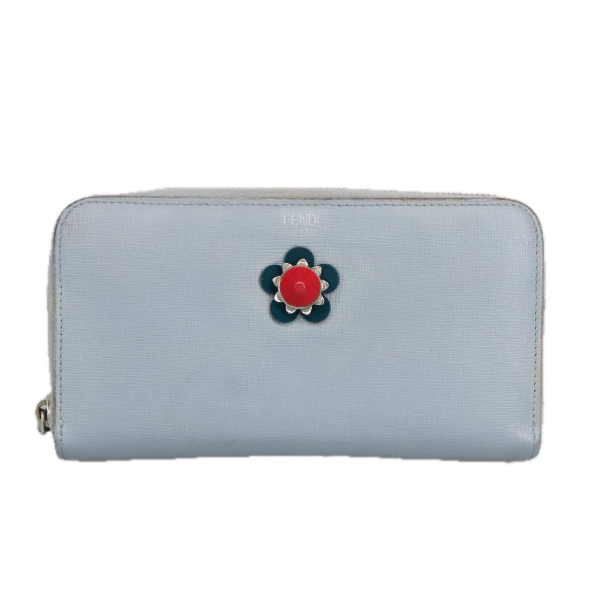 Fendi Continental Blue Leather Wallet (Pre-Owned) Size ONE SIZE - 1 Thumbnail